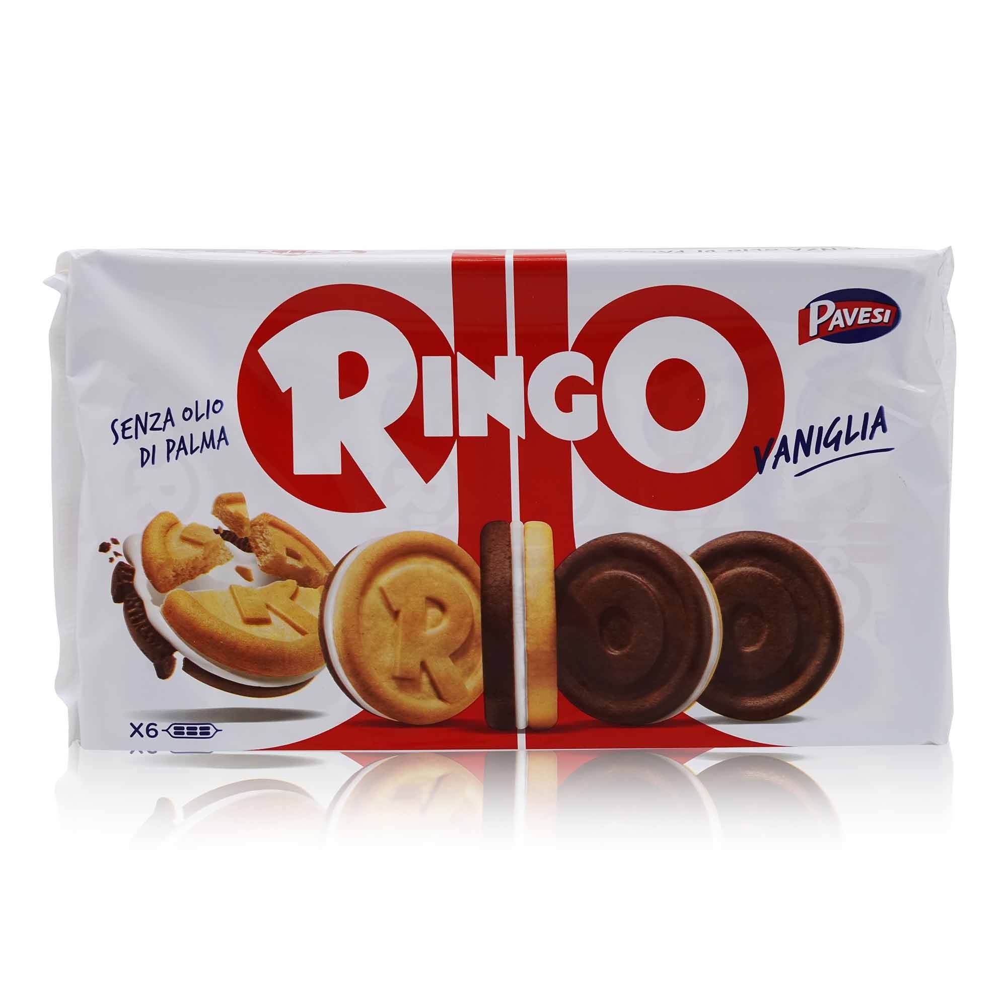 PAVESI Biscotti Ringo Vaniglia – Doppelkeks Vanille Ringo - 0,330kg
