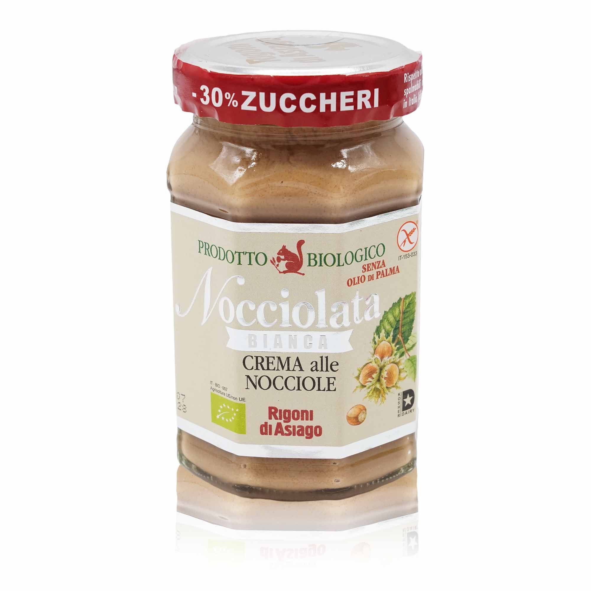 RIGONI Nocciolata bianca crema nocciole BIO – Haselnusscreme weiss BIO - 0,270kg