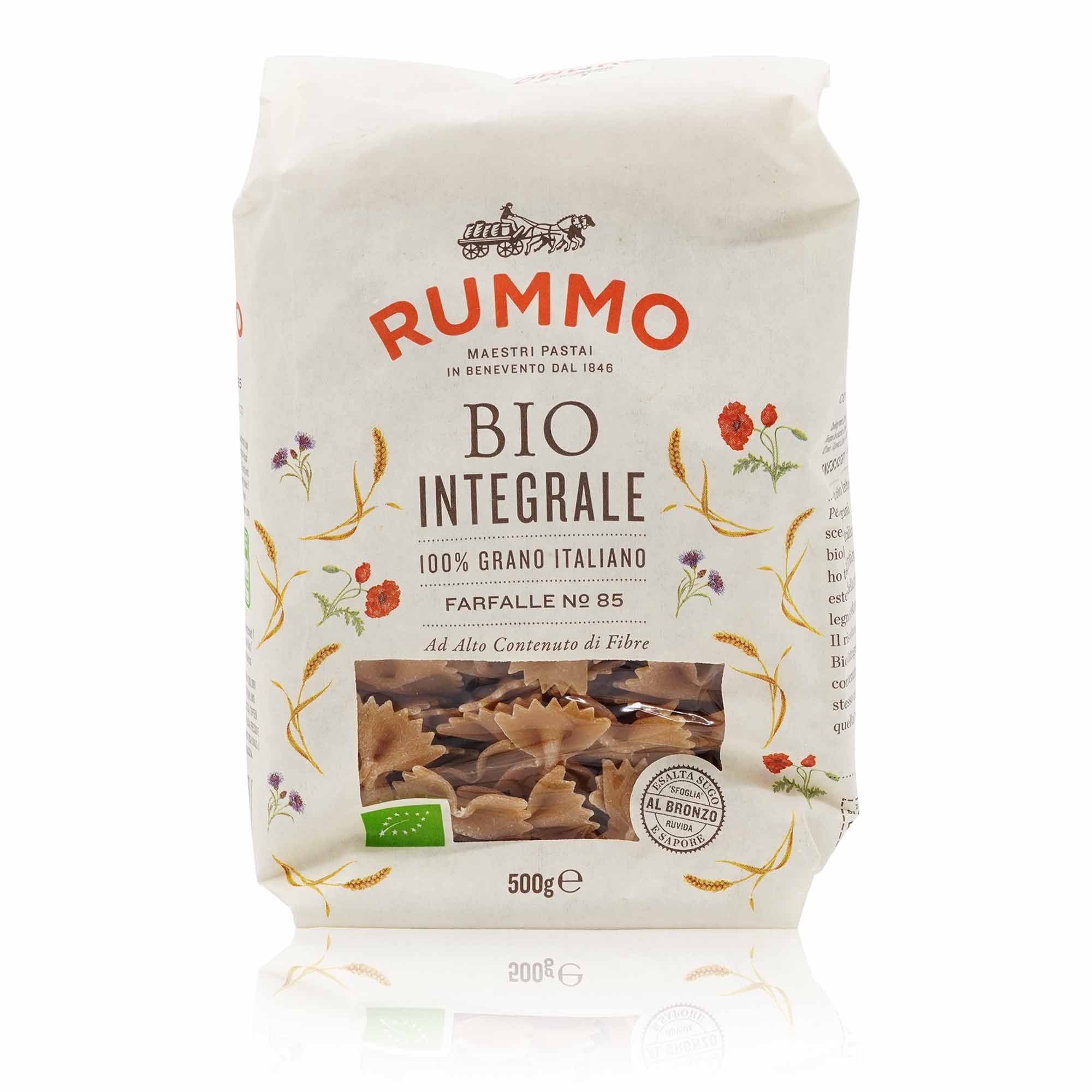 RUMMO Farfalle Nr. 85 Bio Integrale – Vollkornnudeln Bio - 0,5kg