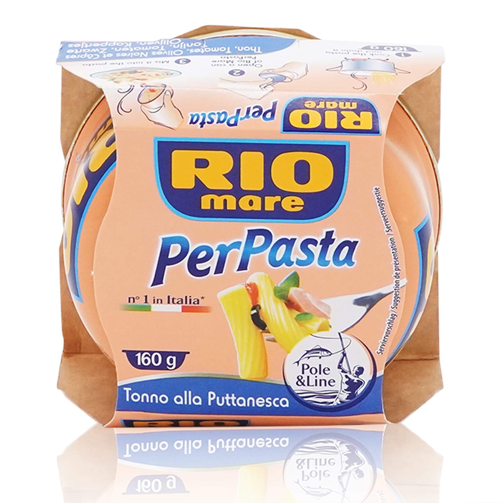 RIO MARE Per Pasta alla Puttanesca – Thunfisch für Nudelgerichte Puttanesca - 0,160kg