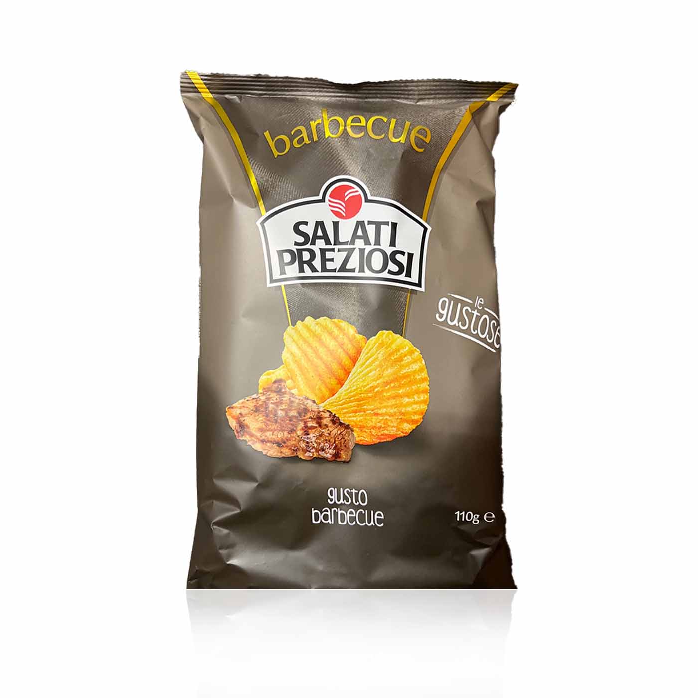 SALATI PREZIOSI Patatine Barbecue- Chips geriffelt Barbecue- 0,11kg