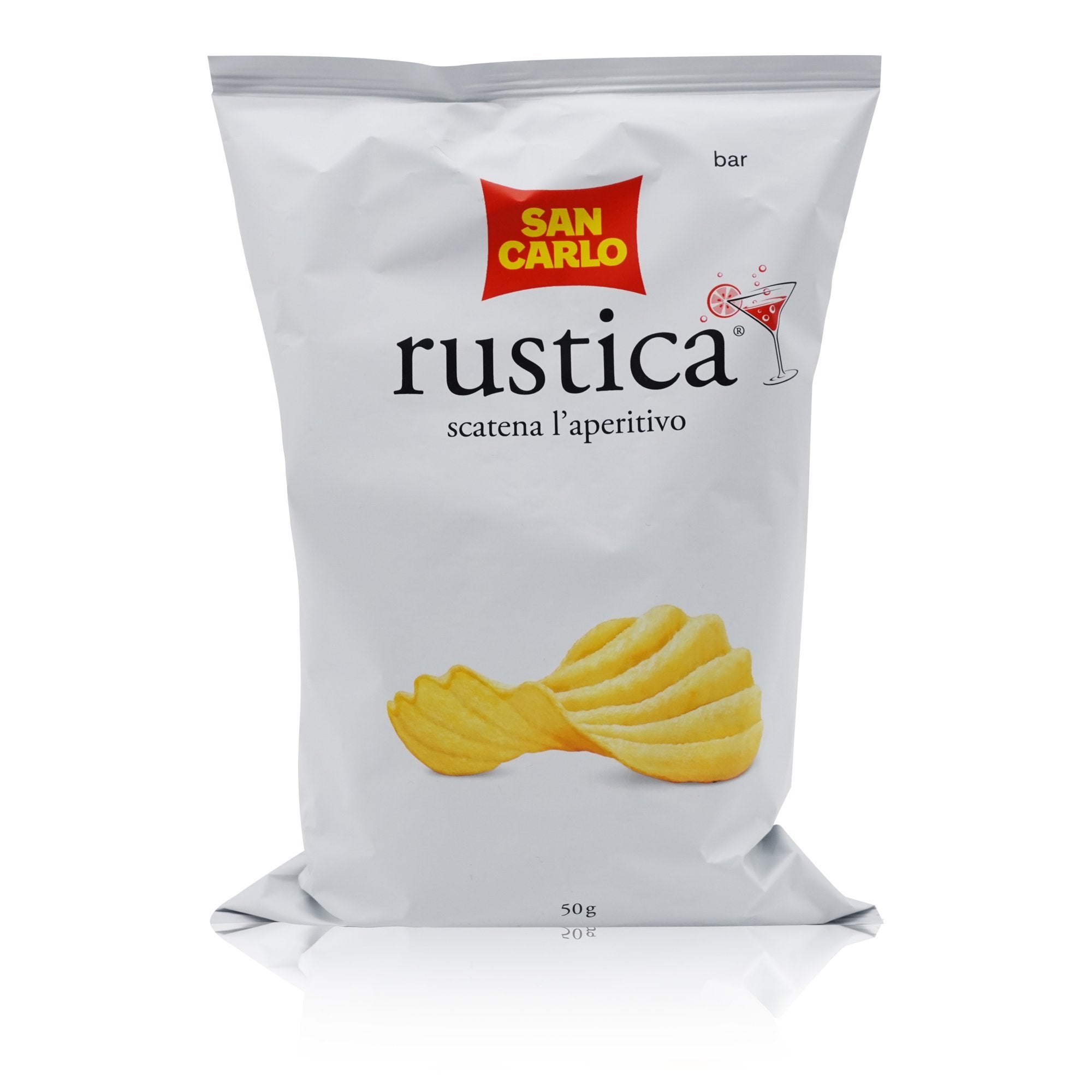 SAN CARLO Patatine Rustica – Kartoffelchips Rustica - 0,05kg
