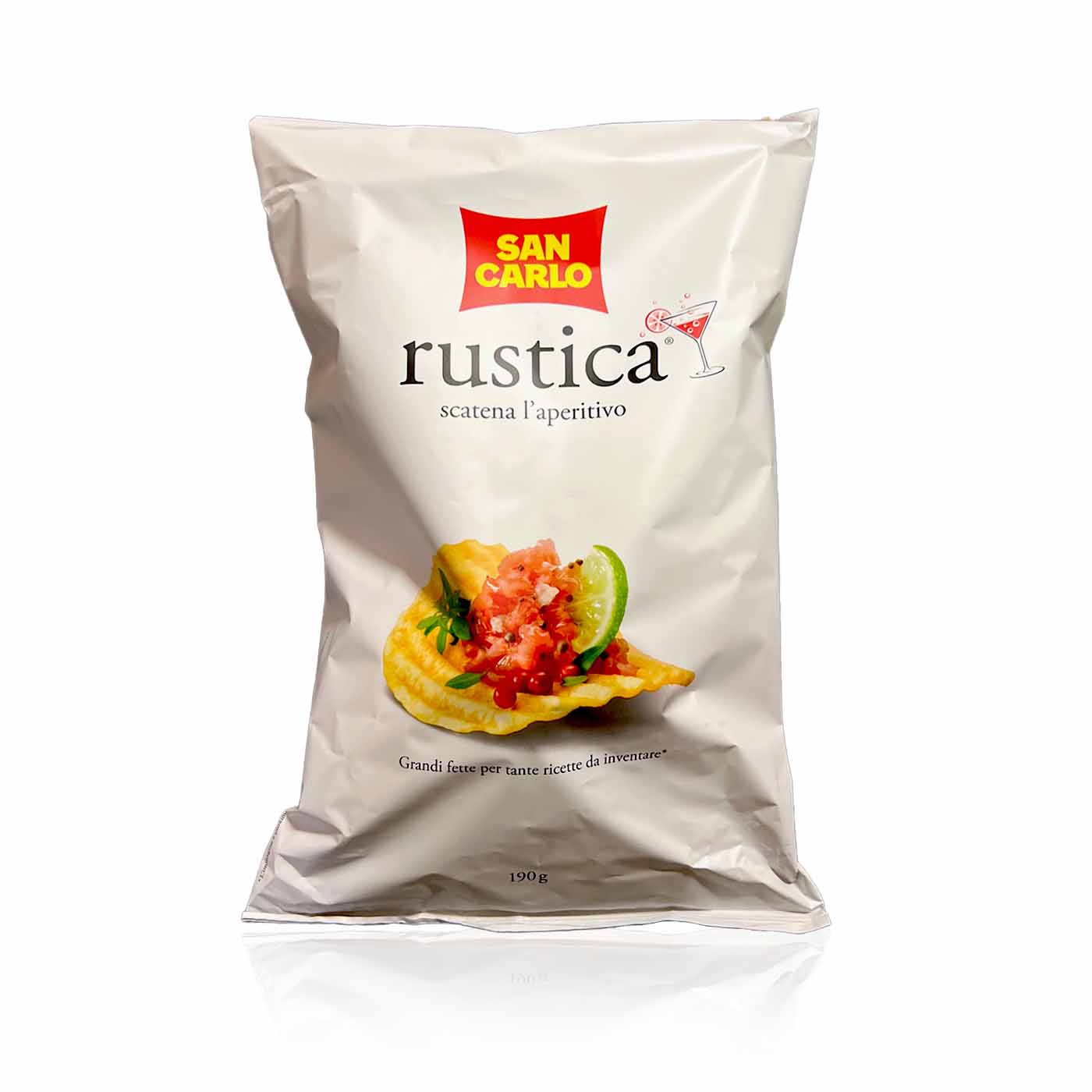 SAN CARLO Rustica- Geriffelte Kartoffelchips- 0,19kg