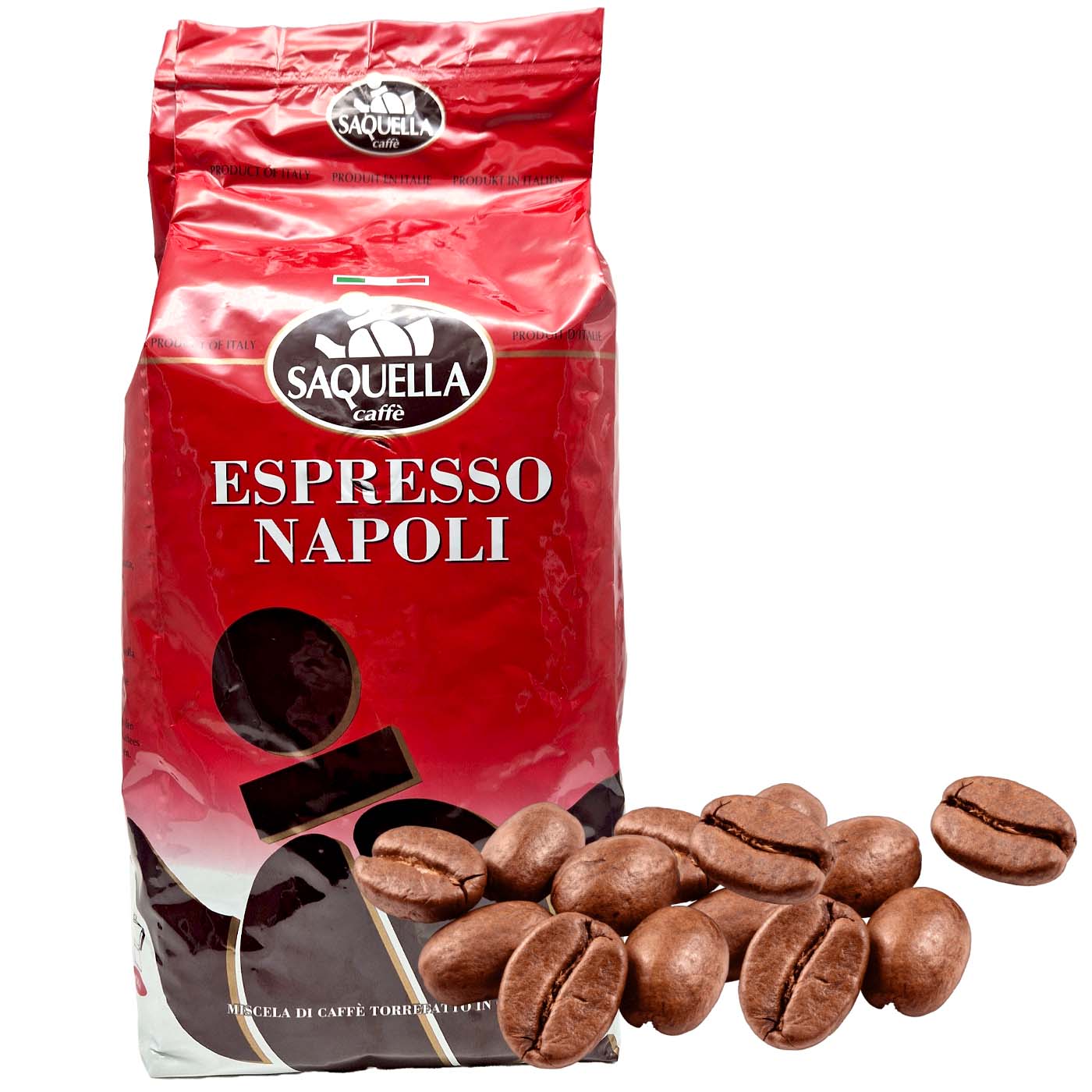 SAQUELLA Espresso Napoli - Geröstete Bohnen - 1kg