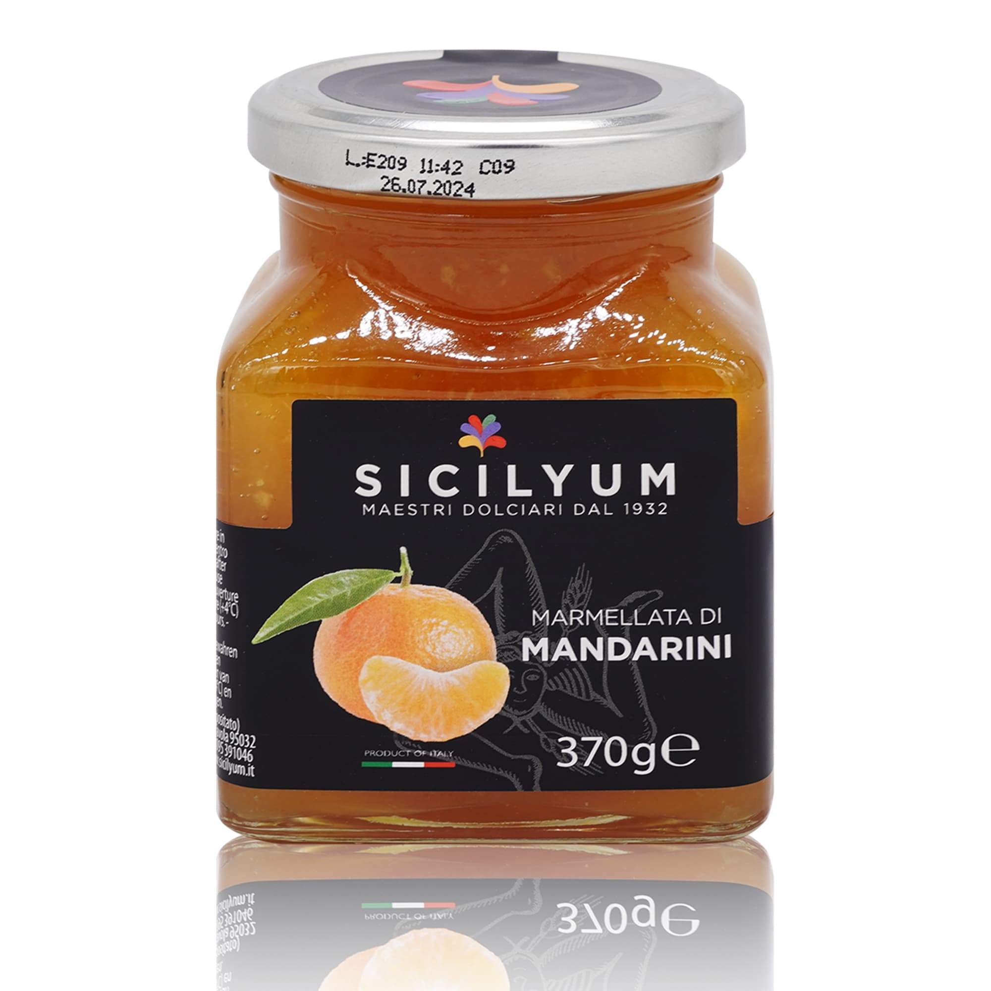 SICILYUM Marmellata di Mandarini – Mandarinenmarmellade - 0,370kg