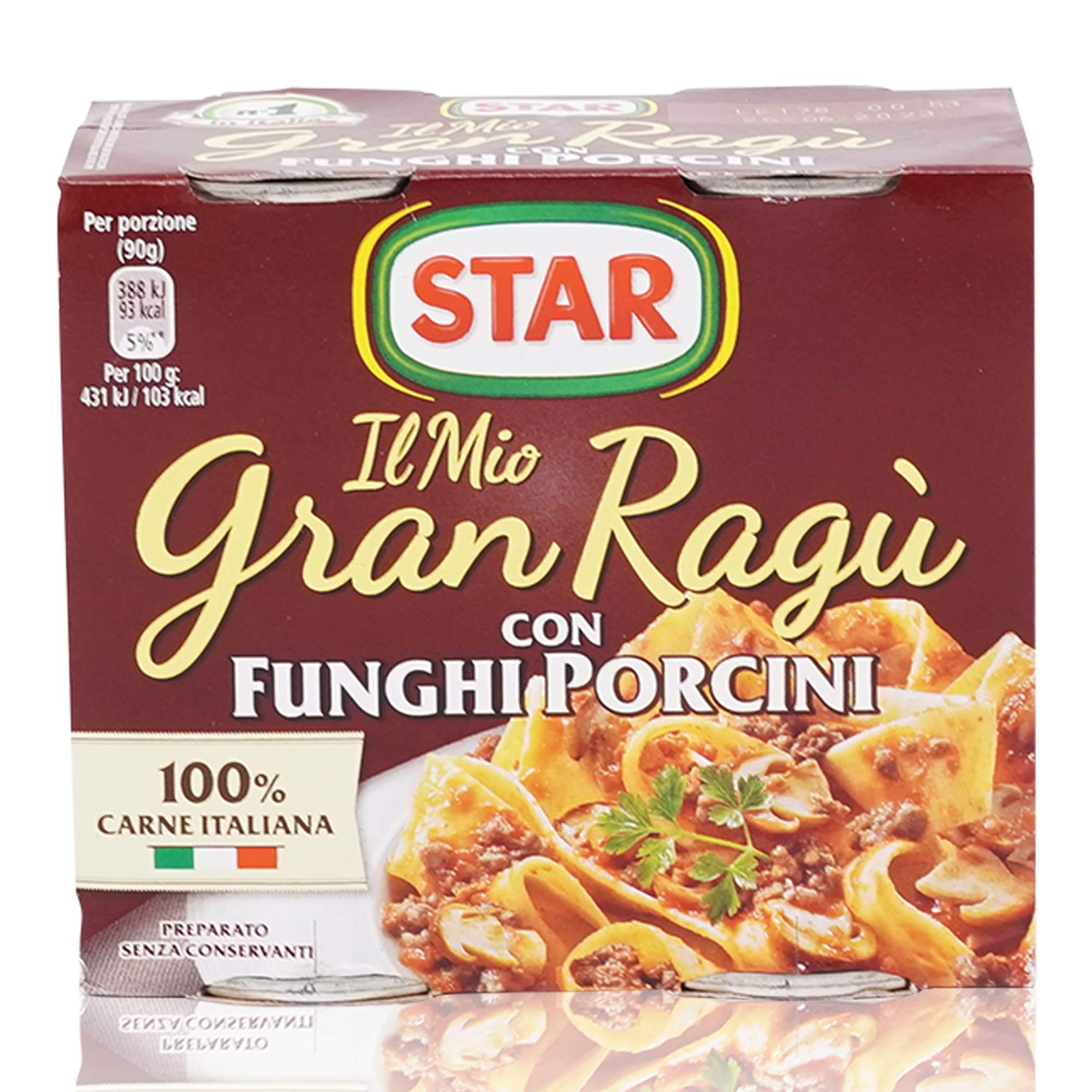 STAR Gran Ragù con Funghi Porcini – Hackfleischsauce mit Steinpilzen - 0,360kg