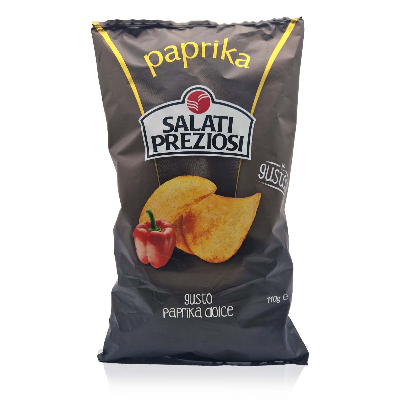 SALATI PREZIOSI Patatine paprika dolce-Chips Paprika süss - 0,11kg