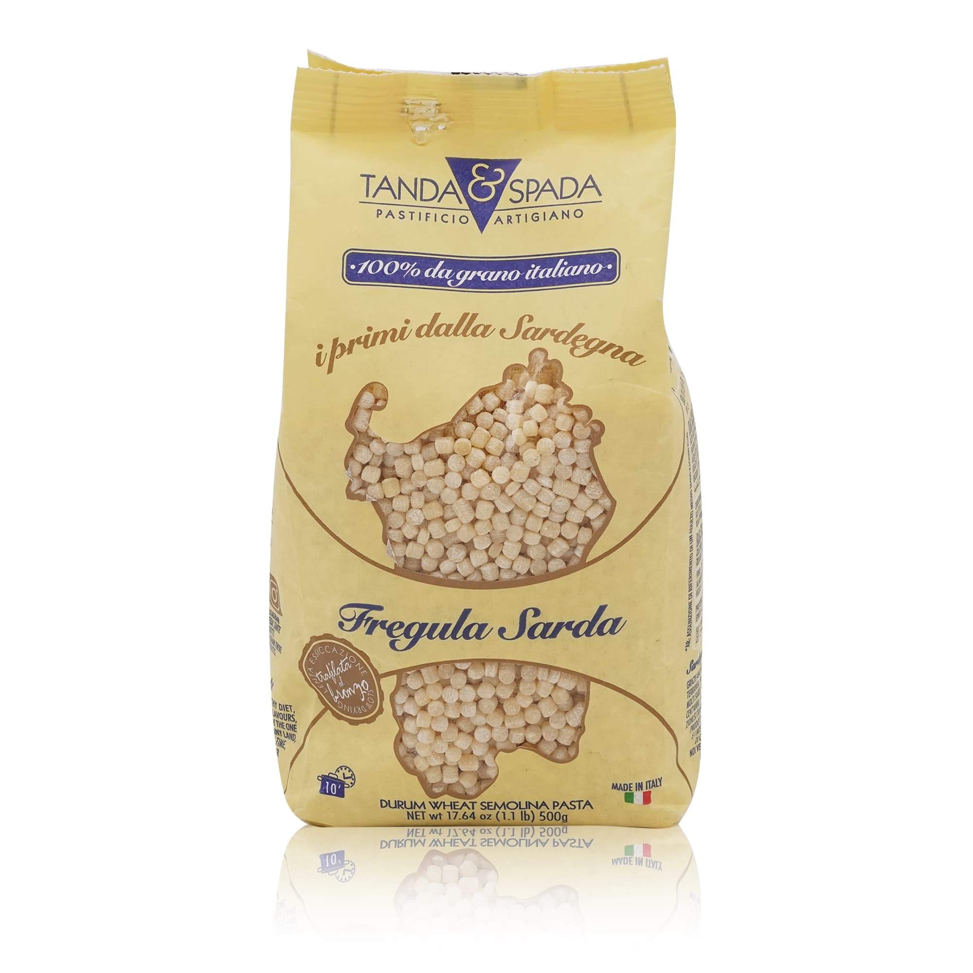 TANDA & SPADA Fregula sarda – Sardische Hartweizengriess- Nudelart - 0,5kg