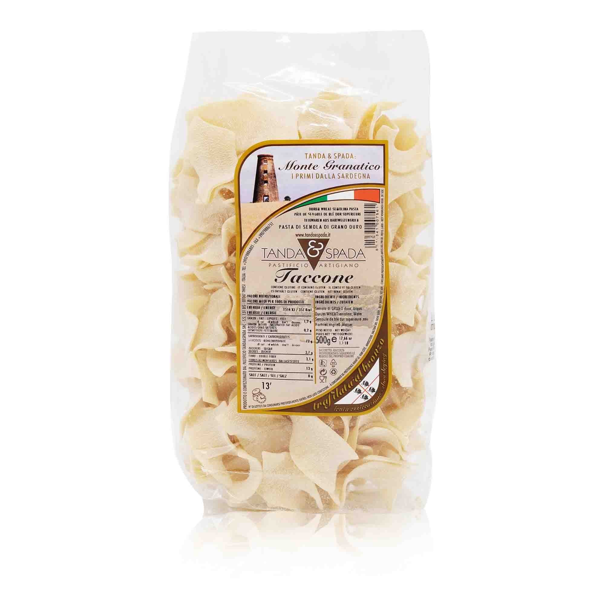 TANDA & SPADA Taccone di semola – Taccone Pasta - 0,5kg