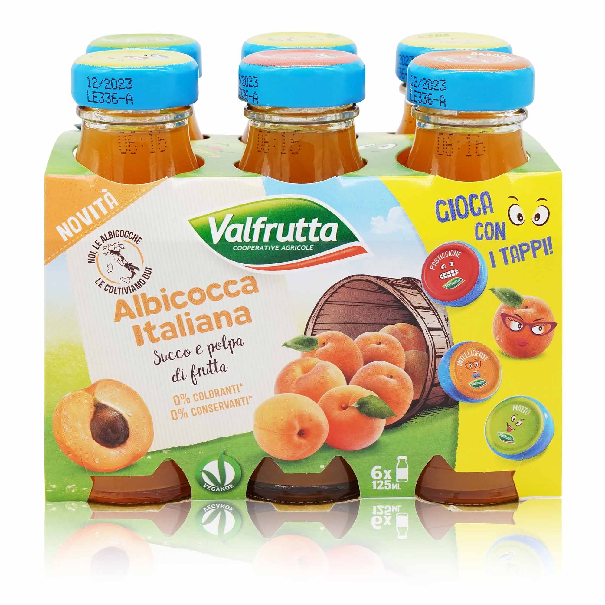 VALFRUTTA Succo Albicocca – Aprikosensaft - 0,75l