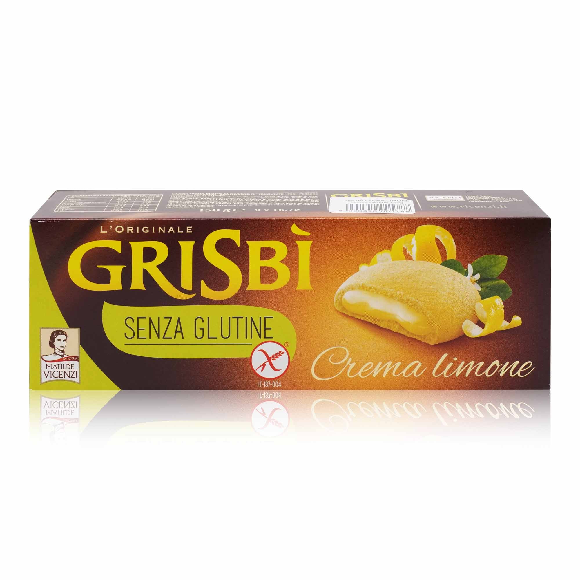 VICENZI Grisbi senza glutine limone – Kekse Grisbi Zitrone glutenfrei - 0,150kg