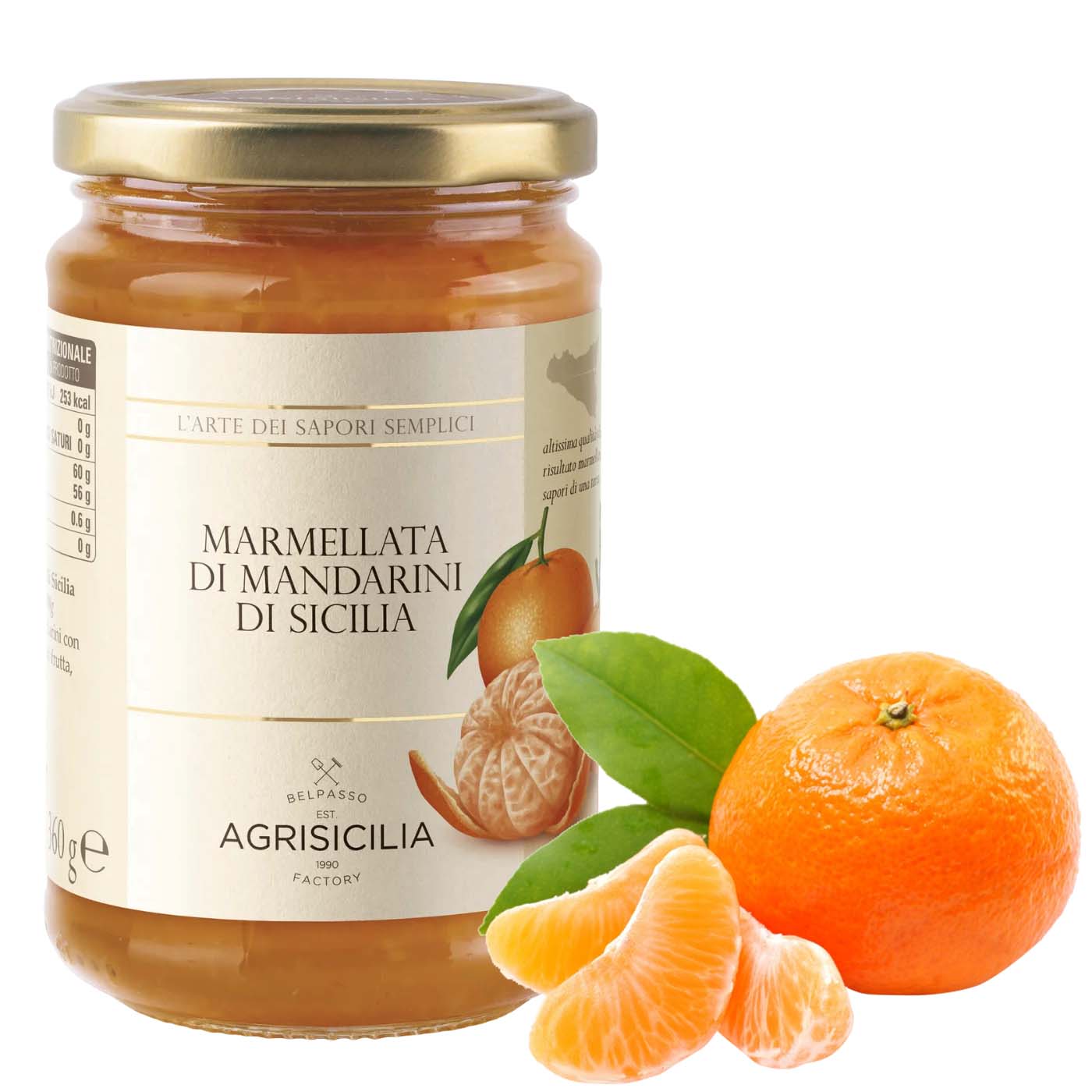 AGRISICILIA Marmellata Di Mandarini - Mandarinenmarmelade - 0,360kg - italienisch - einkaufen.de