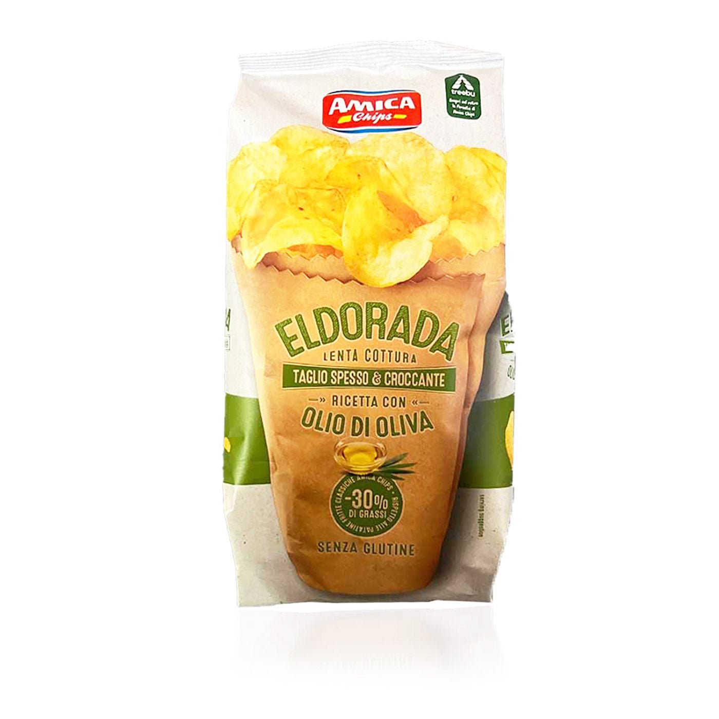 AMICA Eldorado Patatine Olio oliva - Chips Olivenöl - 0,130kg - italienisch - einkaufen.de