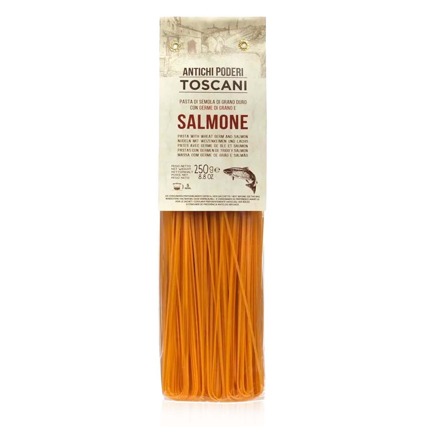 ANTICHI PODERI Pasta al Salmone - Lachspasta - 0,25kg - italienisch - einkaufen.de