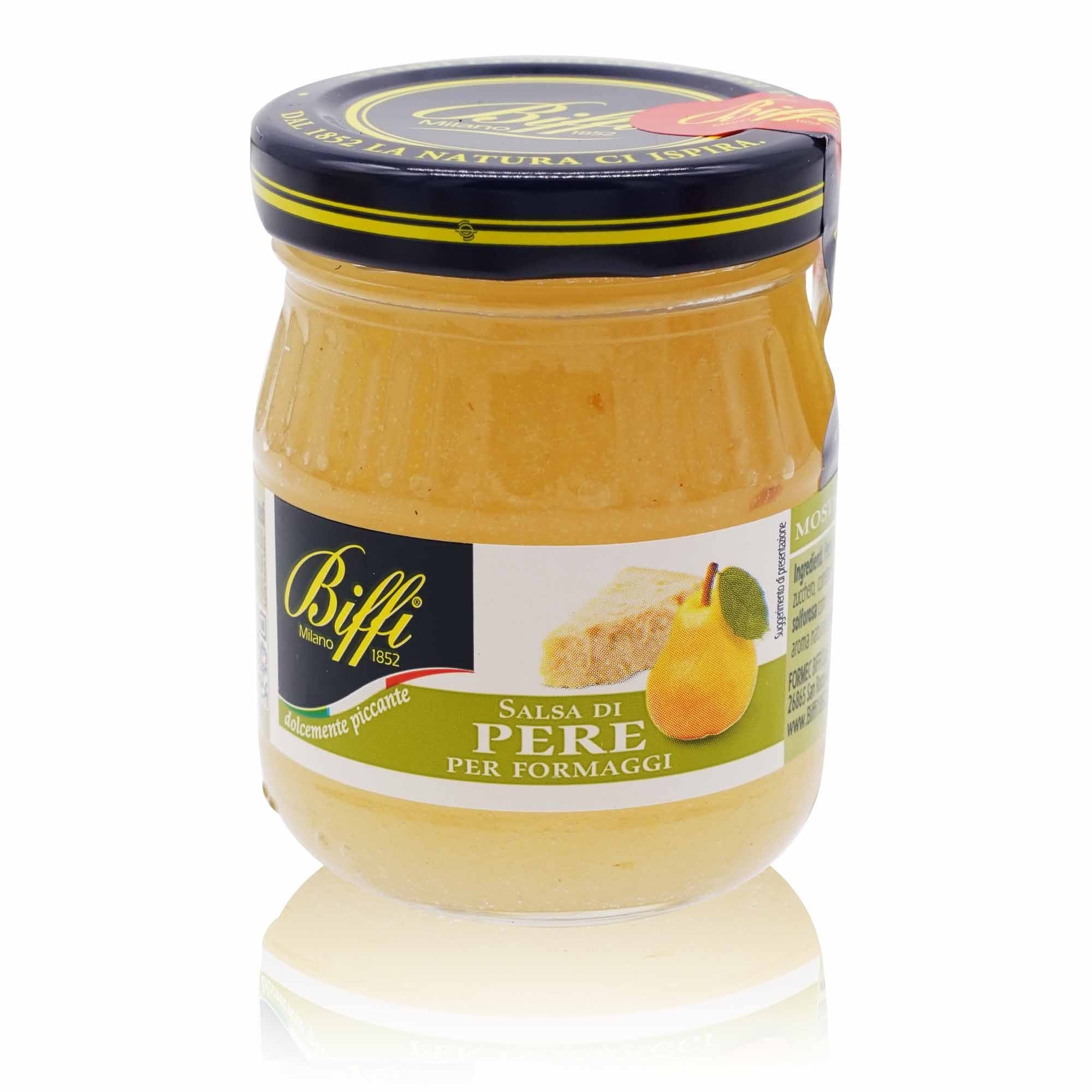 BIFFI Salsa di Pere per formaggi – Birnen-Salsa für Käse - 0,100kg - italienisch-einkaufen.de