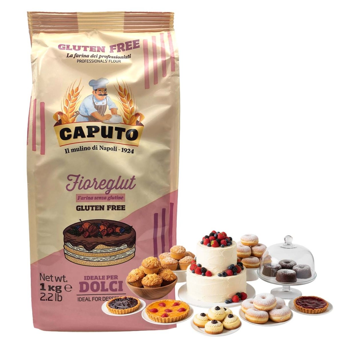 Caputo Fioreglut per Dolci senza glutine 1kg - italienisch - einkaufen.de