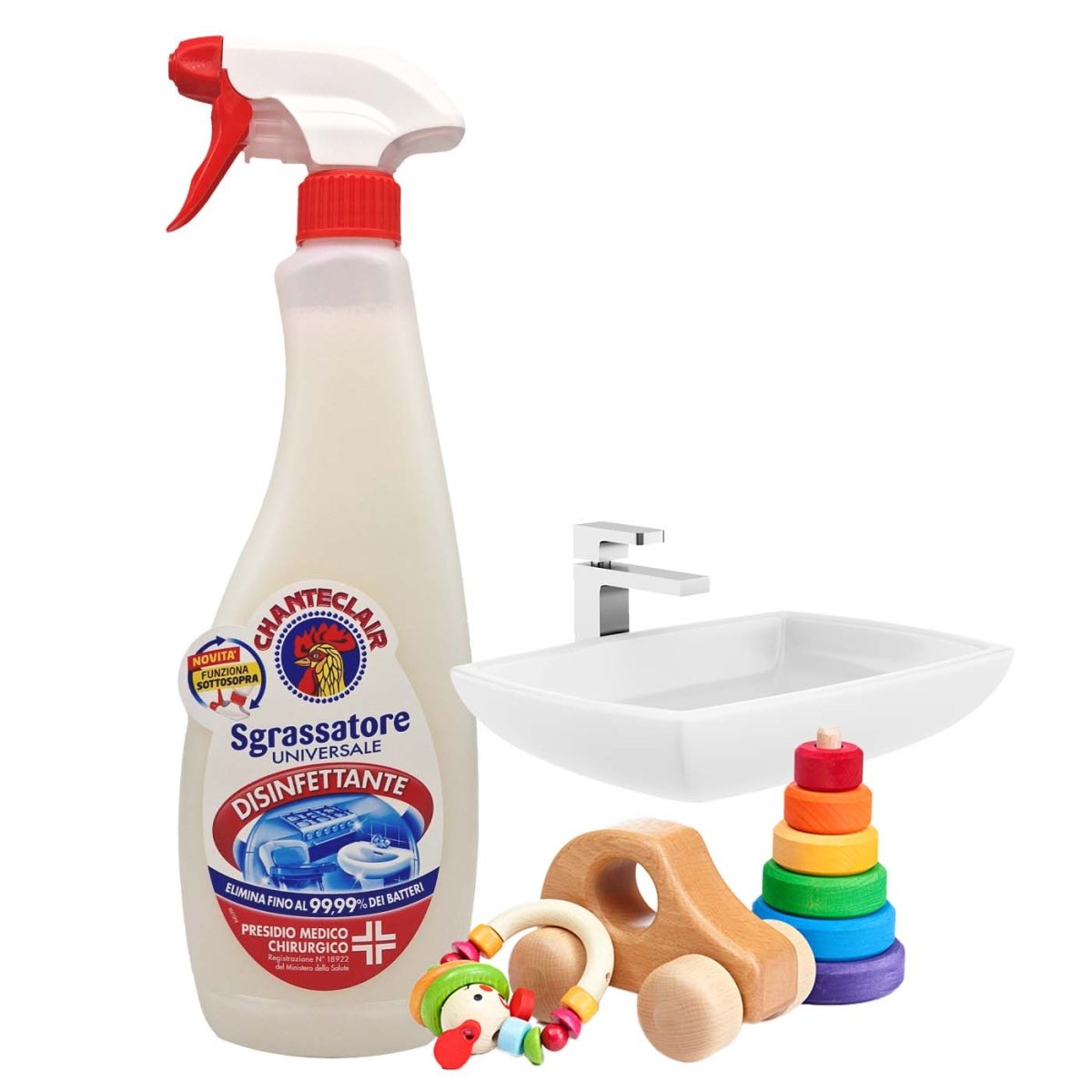 Chante Clair Fettlöser mit Desinfektionsmittel 750ml - italienisch - einkaufen.de