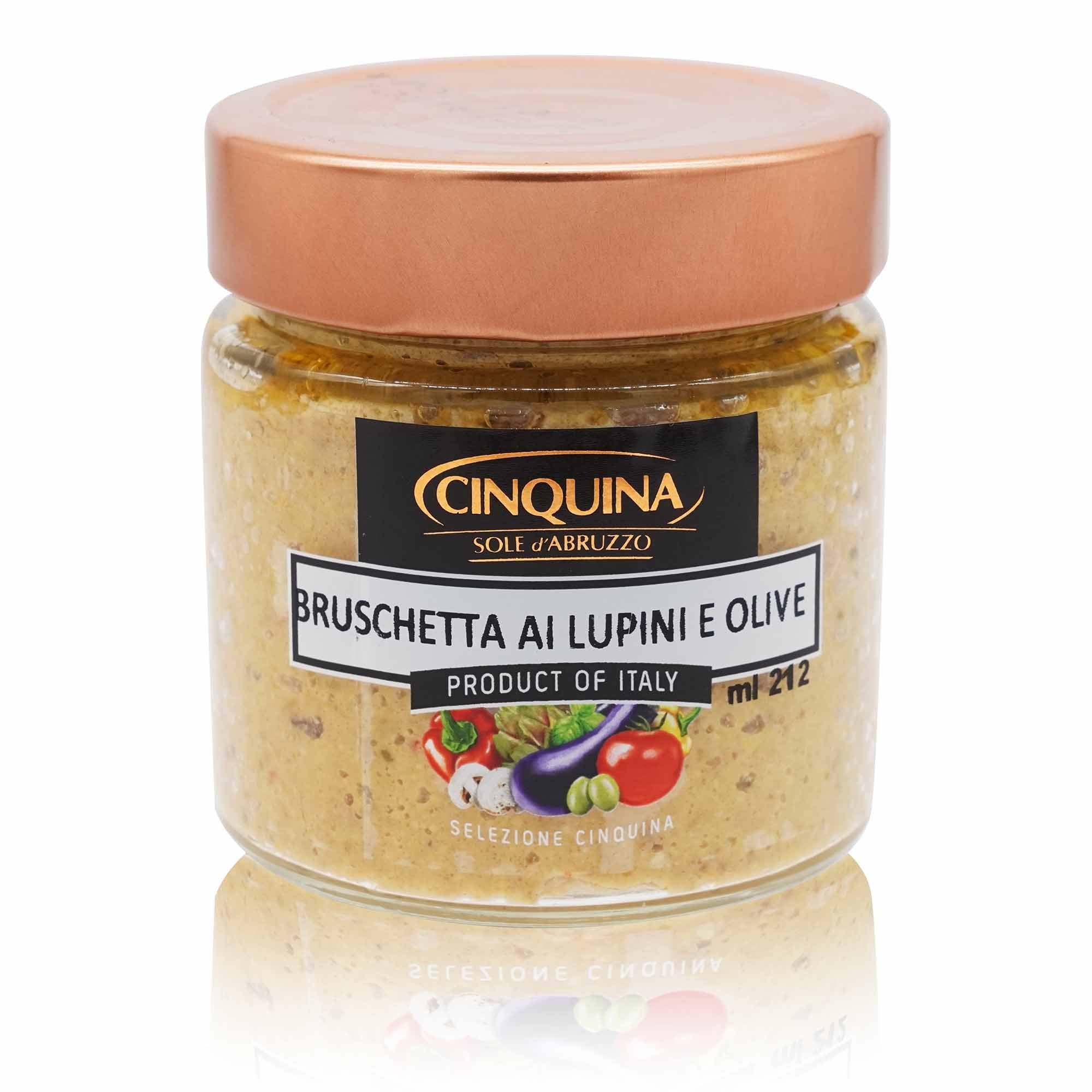 CINQUINA Bruschetta Lupini e Olive – Bruschetta Lupinen und Oliven - 0,200kg - italienisch - einkaufen.de