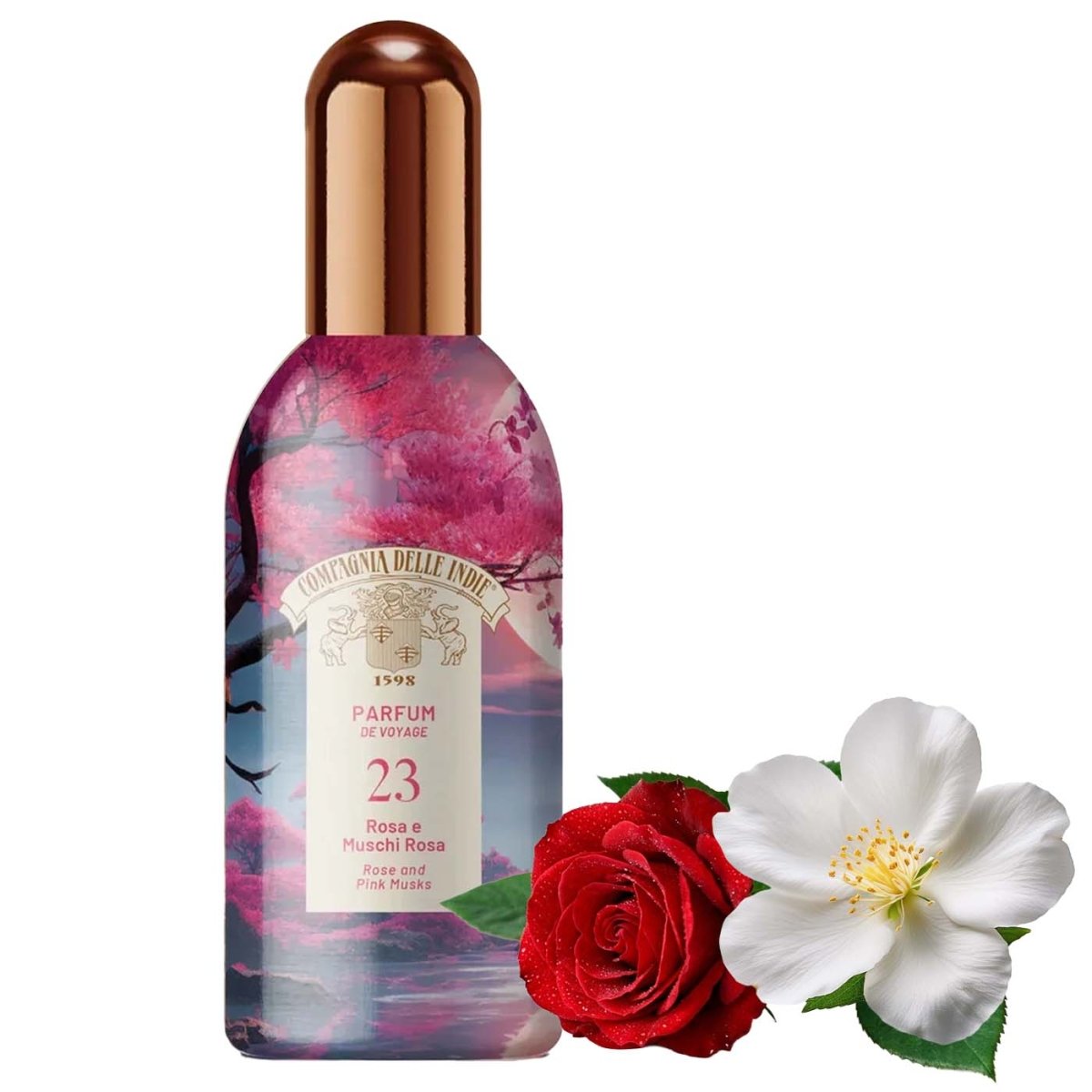 Compagnia delle Indie Parfum de Voyage 23 Note Rosa e Muschi Rosa 100 ml - italienisch - einkaufen.de