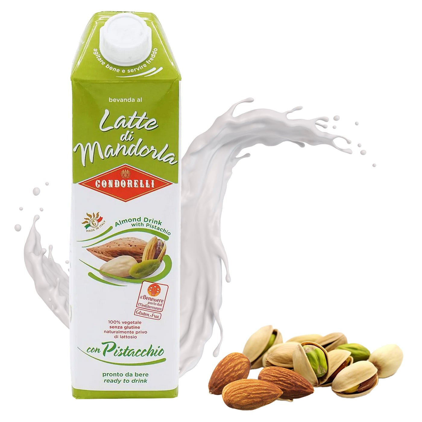 CONDORELLI Latte di mandorla e pistacchio – Mandel - Pistazienmilch - 1l - italienisch - einkaufen.de