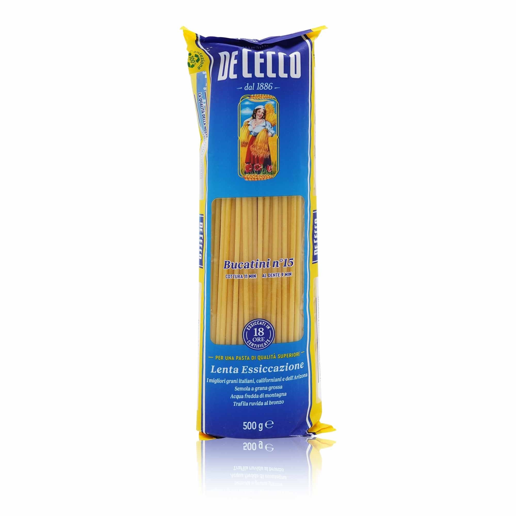 DE CECCO Bucatini n°15 – Bucatini Nr.15 - 0,5kg - italienisch - einkaufen.de