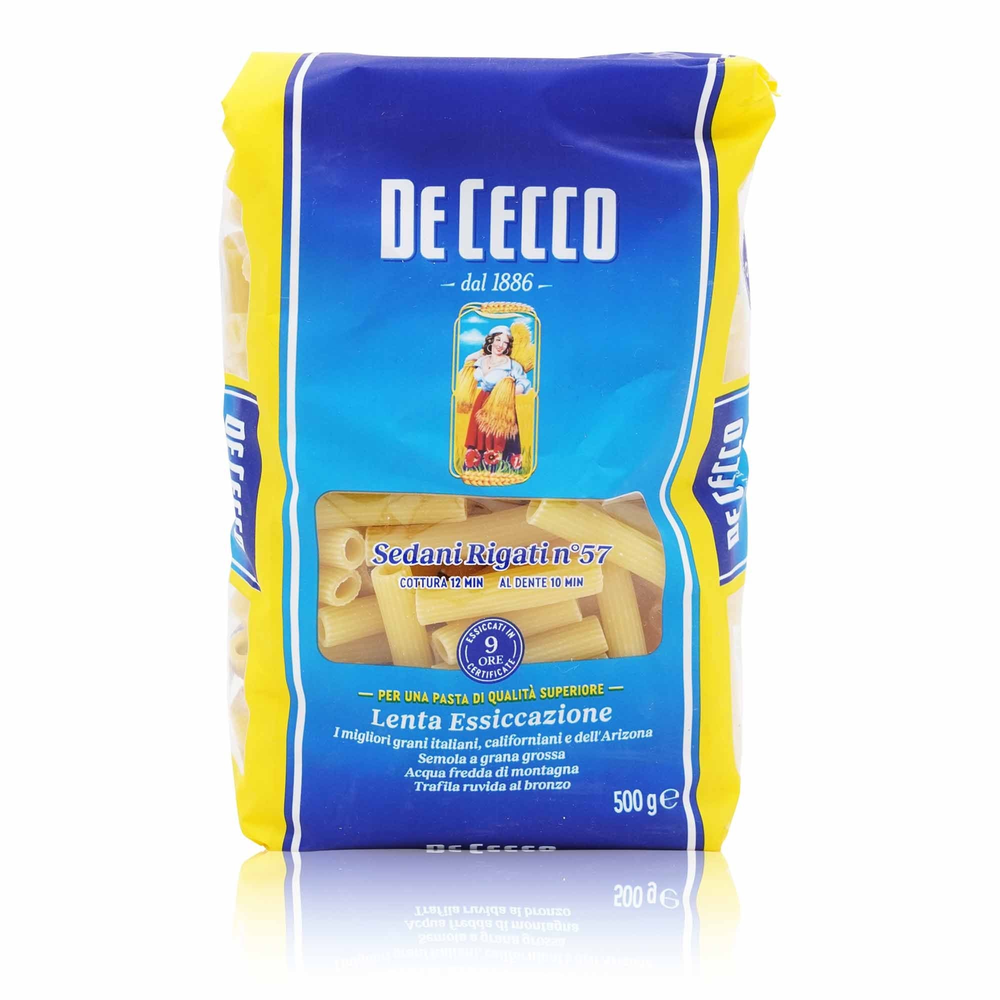 DE CECCO Sedani rigati n° 57 – Sedani gerippt Nr.57 - 0,5kg - italienisch - einkaufen.de