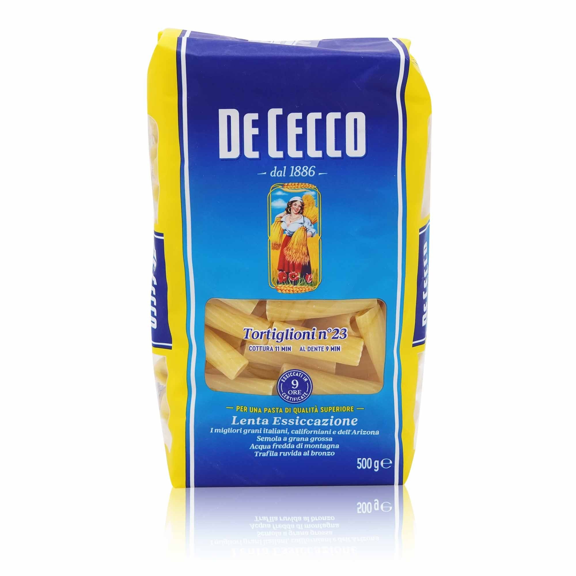 DE CECCO Tortiglioni n° 23 – Tortiglioni Nr.23 - 0,5kg - italienisch - einkaufen.de