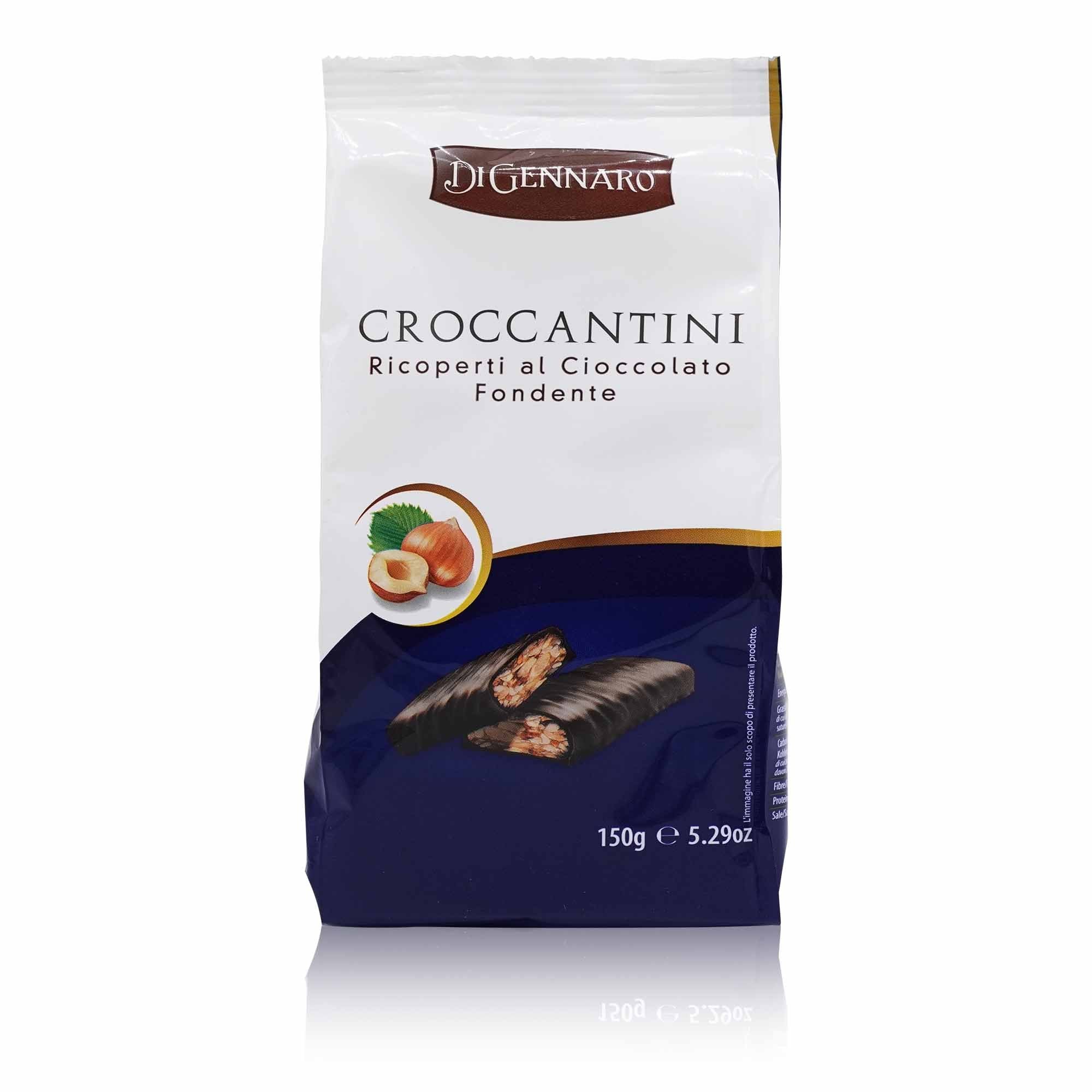 DI GENNARO Croccanti al cioccolato fondente – Krokanthaselnüsse mit Schokolade - 0,150kg - italienisch - einkaufen.de