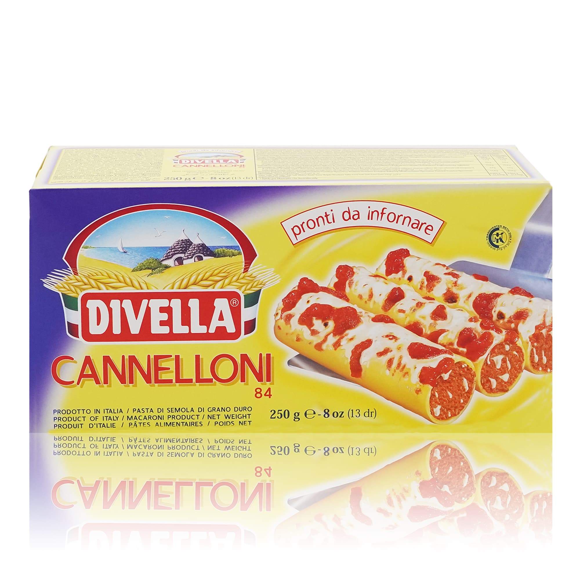 DIVELLA - Cannelloni Nr. 84 – Cannellonihülsen - 0,250kg - italienisch - einkaufen.de
