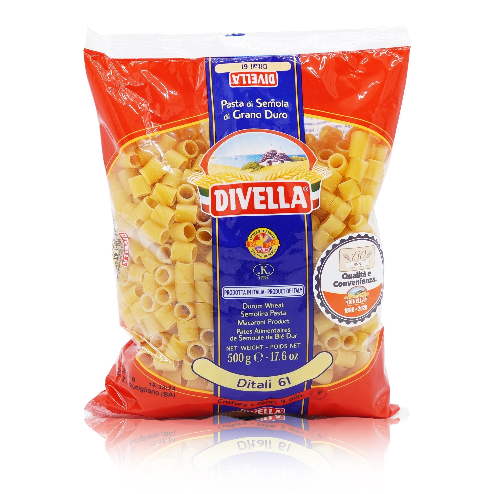 DIVELLA Ditali n°61 – Pasta Ditali Nr.61 - 0,5kg - italienisch - einkaufen.de