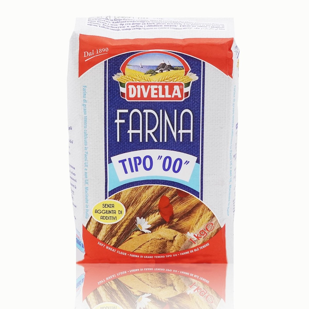 Divella Farina di Grano Tenero "00" – Weichweizenmehl Typ 00 - 1kg - italienisch - einkaufen.de