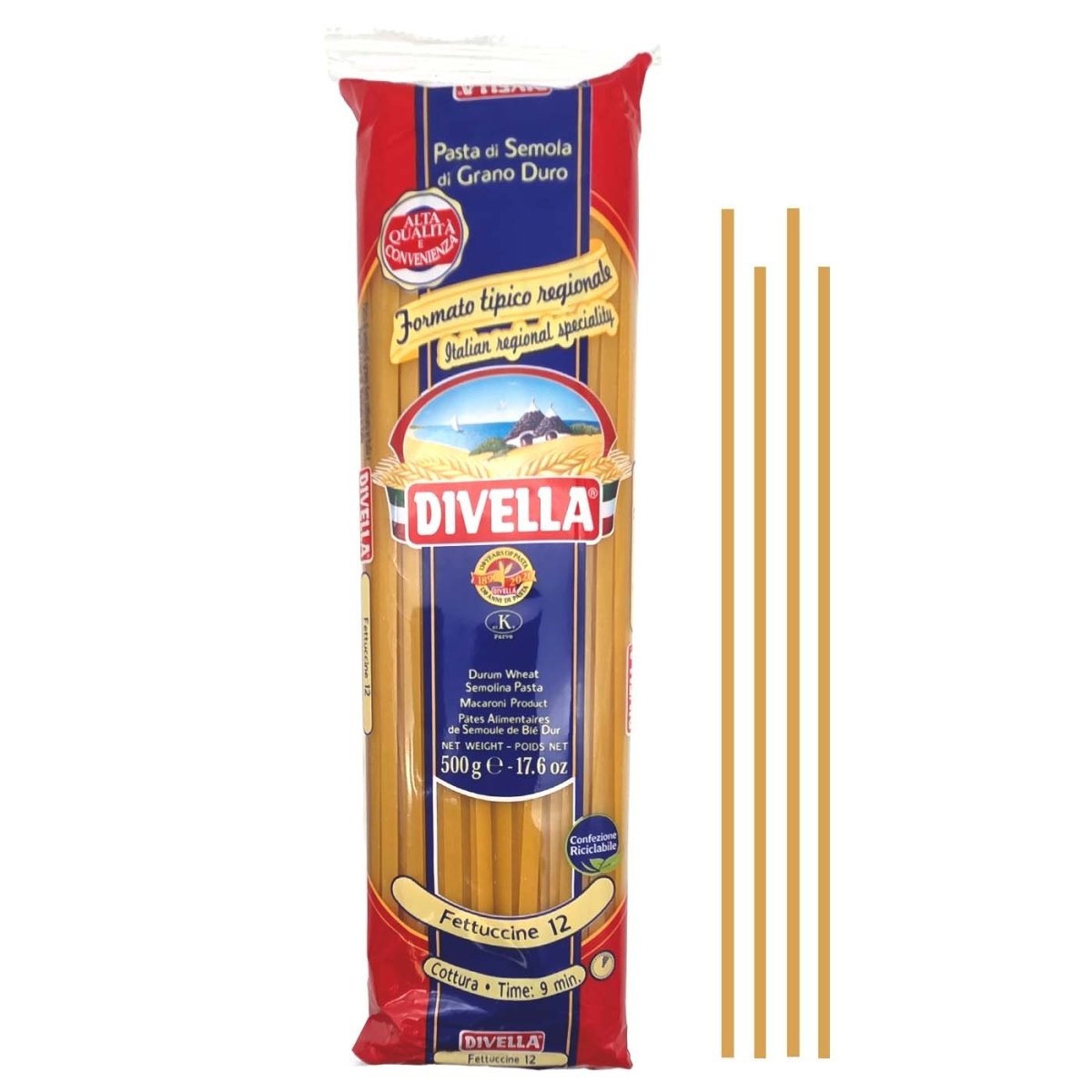 Divella Fettuccine n° 12 500g - italienisch - einkaufen.de