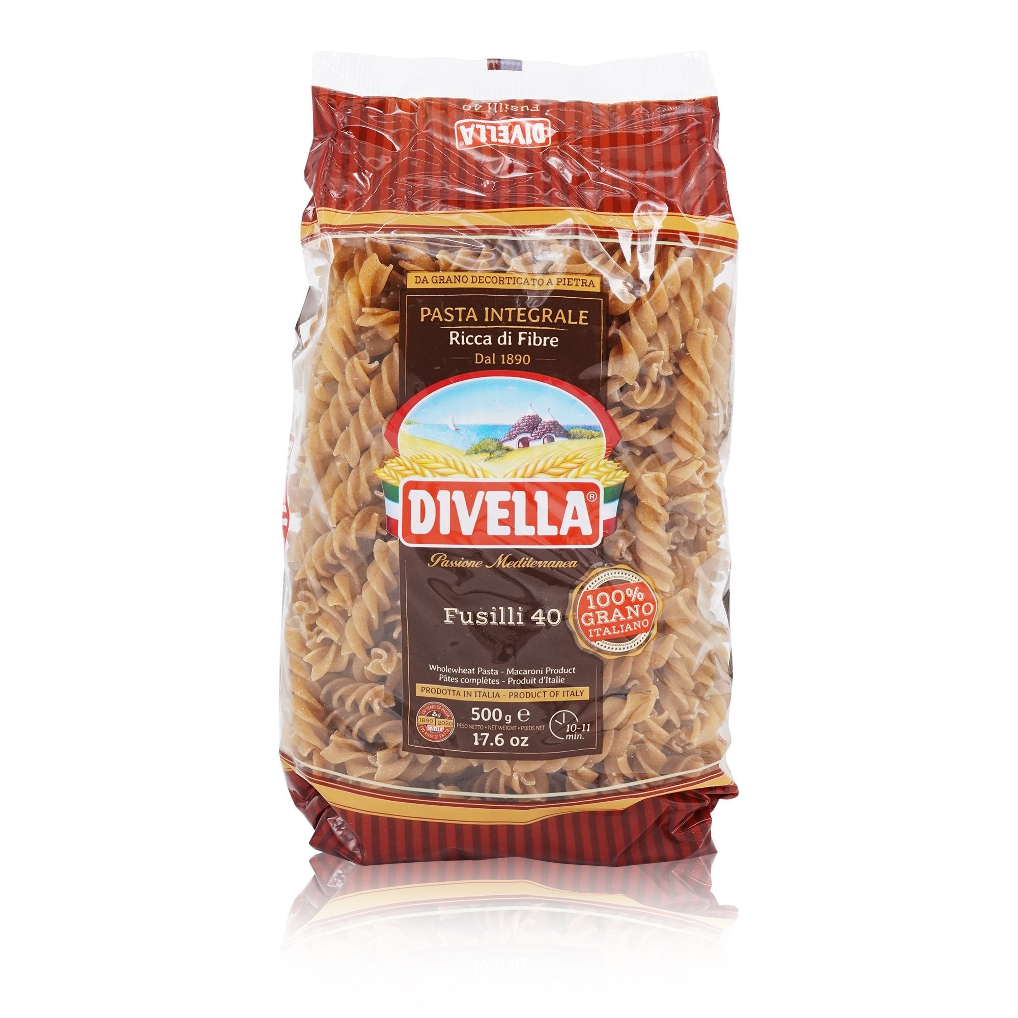 DIVELLA Fusilli integrali – Fusilli Vollkorn - 0,5kg - italienisch - einkaufen.de