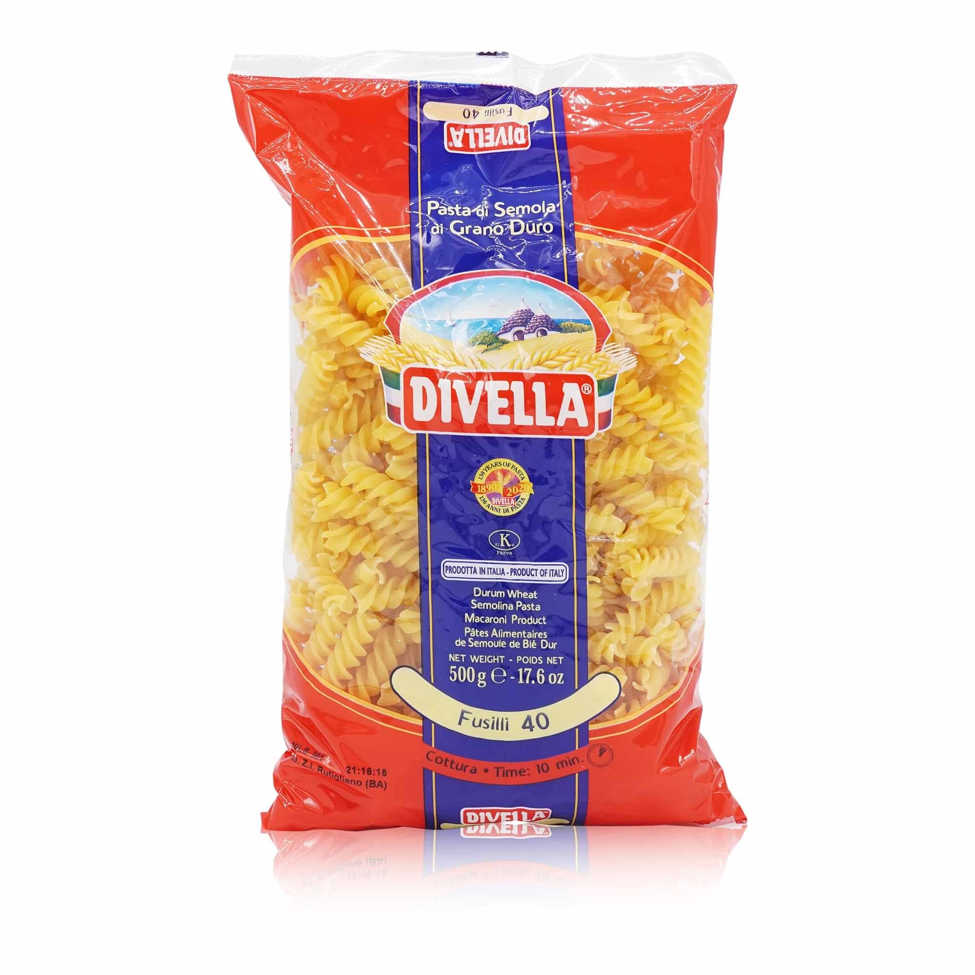 DIVELLA- Fusilli Nr. 40 - 0,5kg - italienisch-einkaufen.de