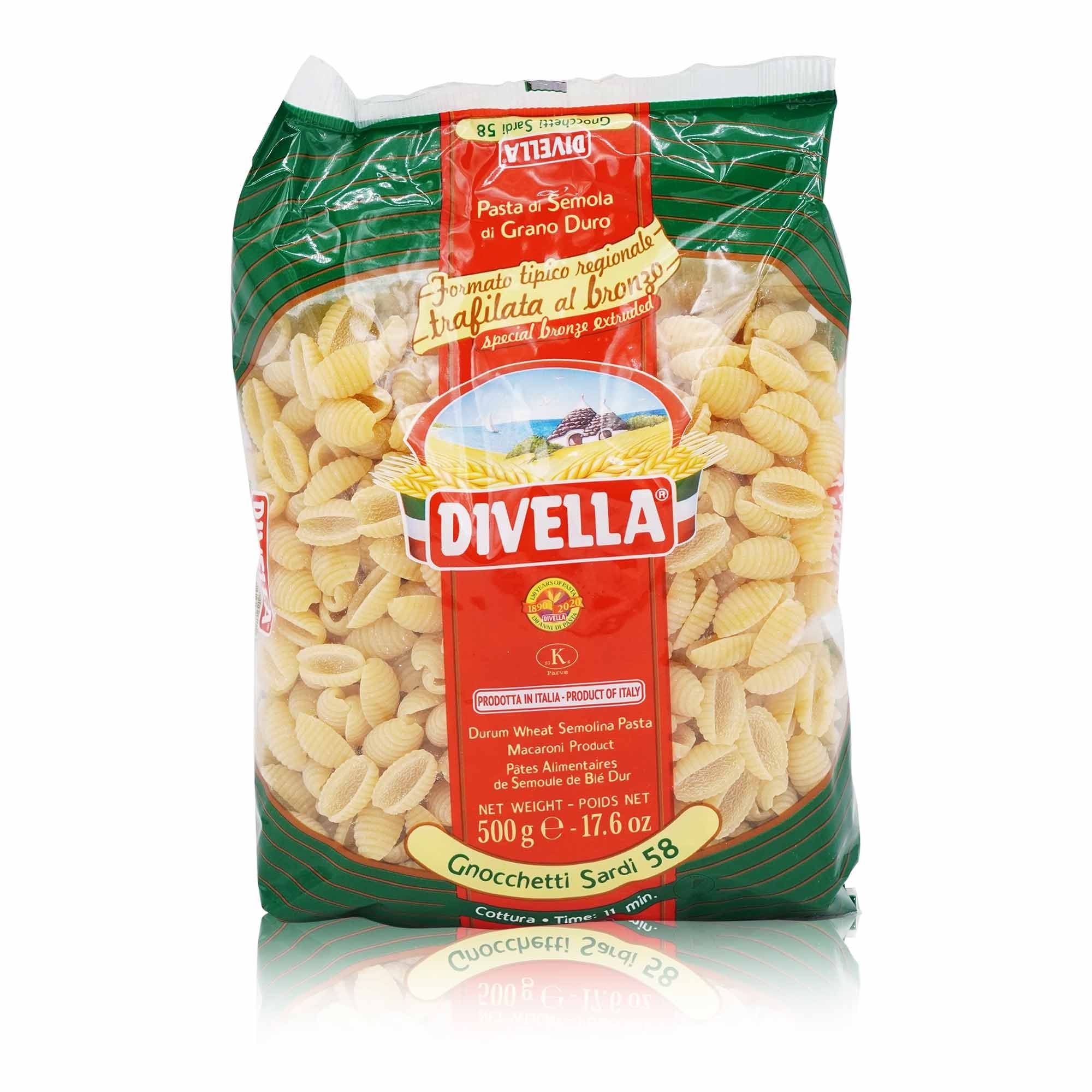 DIVELLA - Gnocchetti sardi trafilate al bronzo Nr. 58 - 0,5kg - italienisch - einkaufen.de