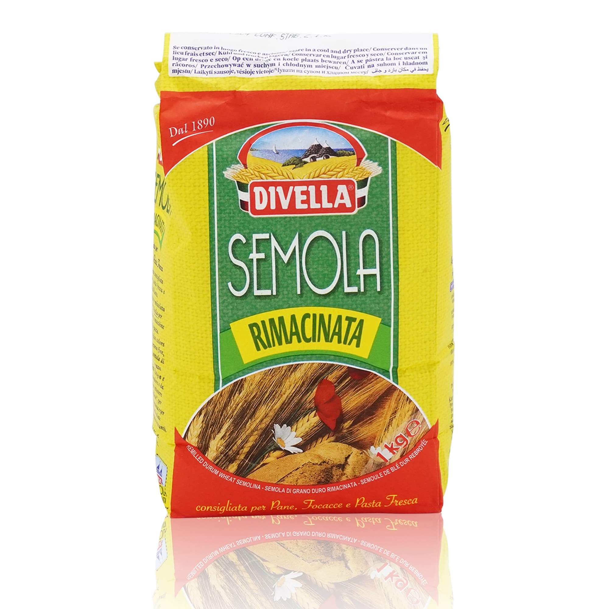 DIVELLA Semola Rimacinata – Hartweizengrieß - 1kg - italienisch - einkaufen.de