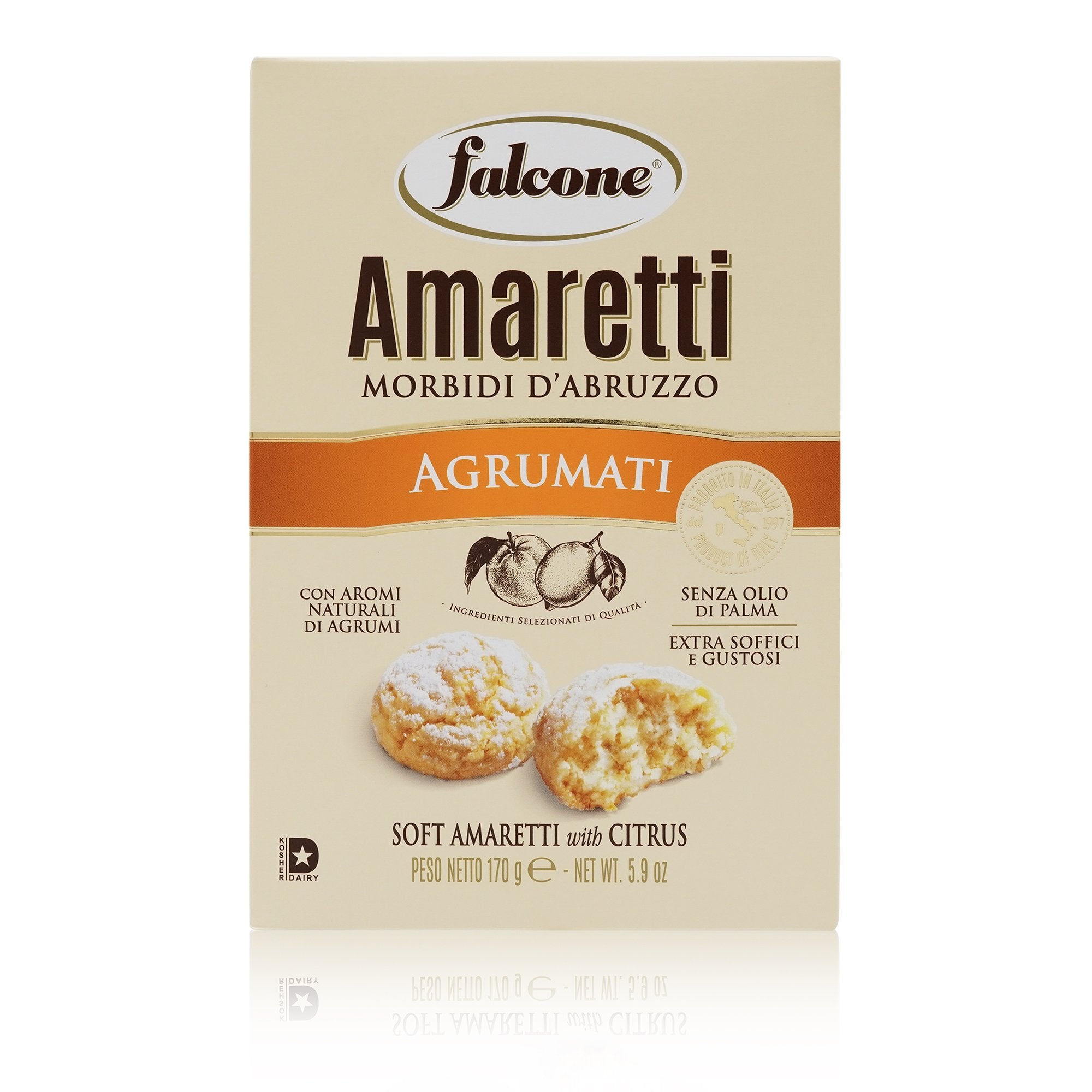 FALCONE Amaretti morbidi agli Agrumi – Amaretti weich mit Zitrus - 0,170kg - italienisch - einkaufen.de