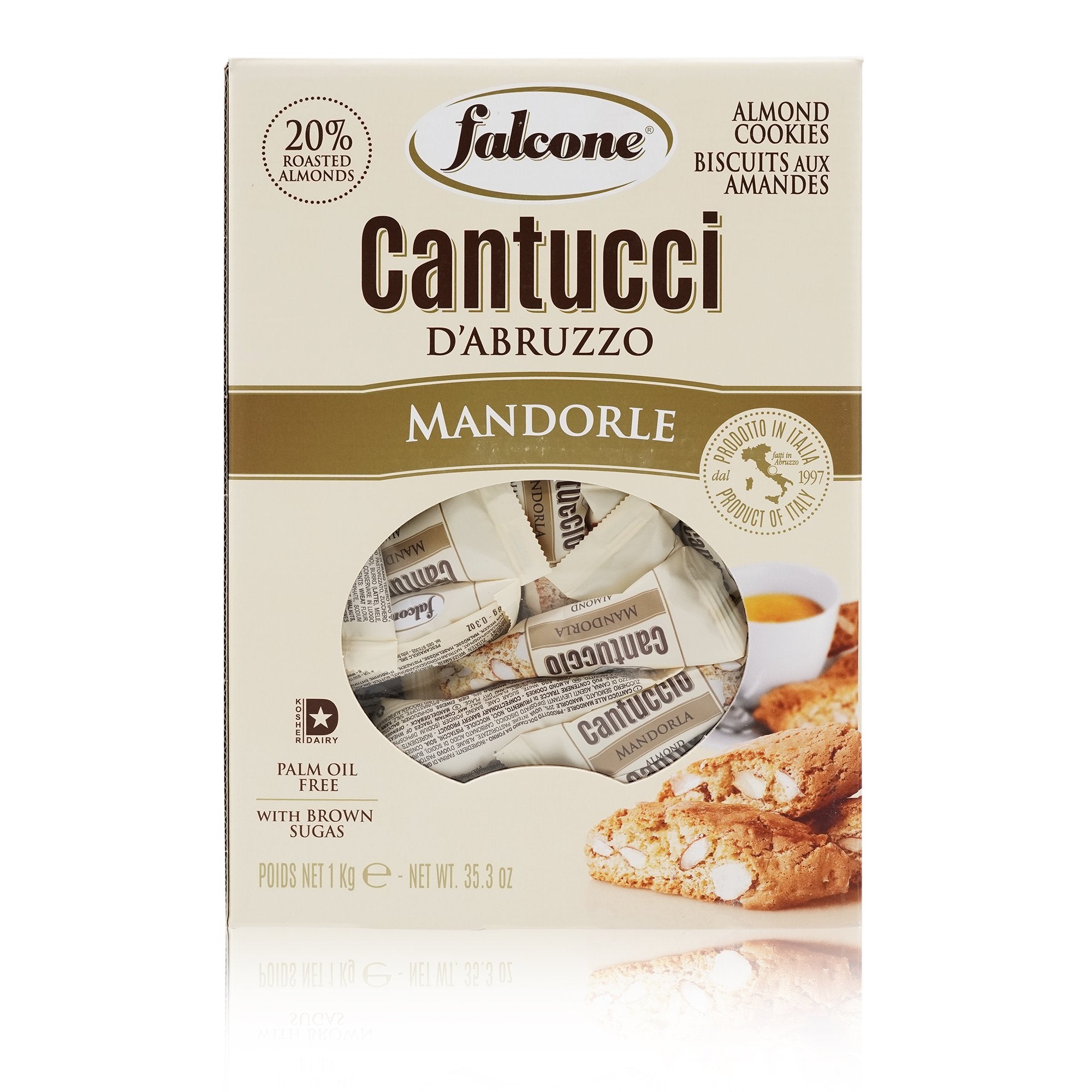 FALCONE Cantucci alla Mandorla – Cantucci mit Mandeln - 1kg - italienisch-einkaufen.de