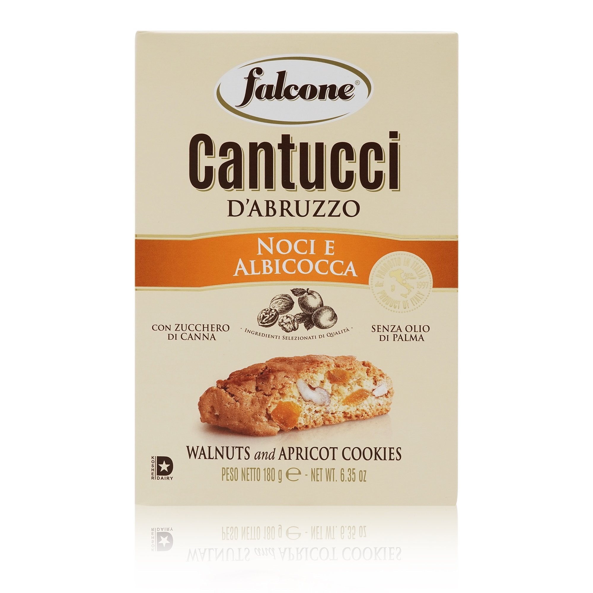 FALCONE Cantucci Noci e Albicocca – Cantucci mit Aprikosen und Walnüsse - 0,180kg - italienisch - einkaufen.de