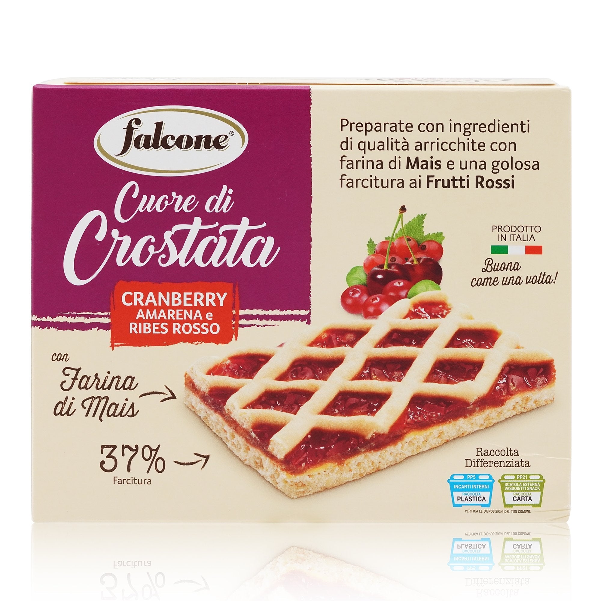 FALCONE Crostatina ai frutti rossi – Törtchen mit roten Früchten - 0,240kg - italienisch - einkaufen.de