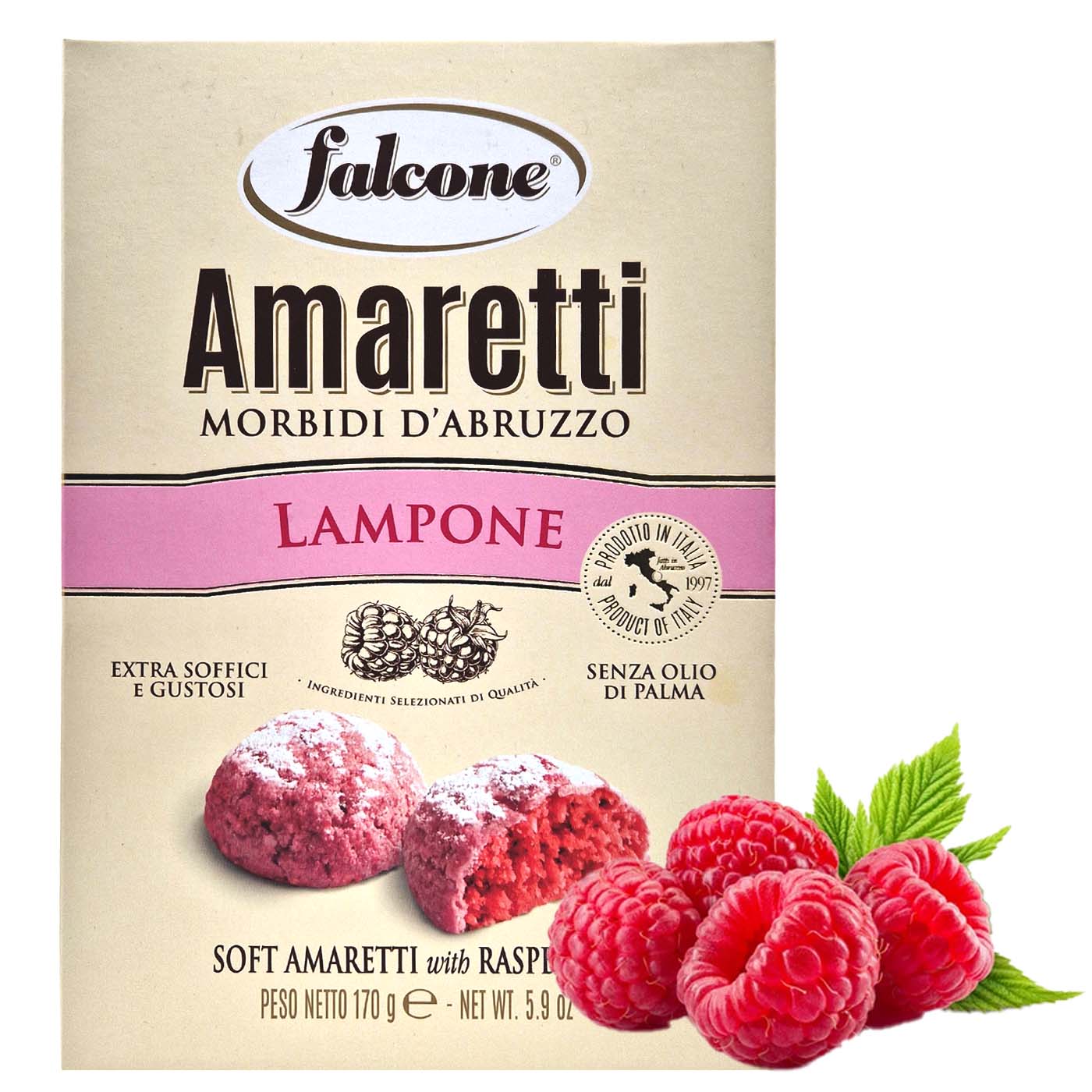 Falcone weiche Amaretti Himbeere 170g - italienisch - einkaufen.de