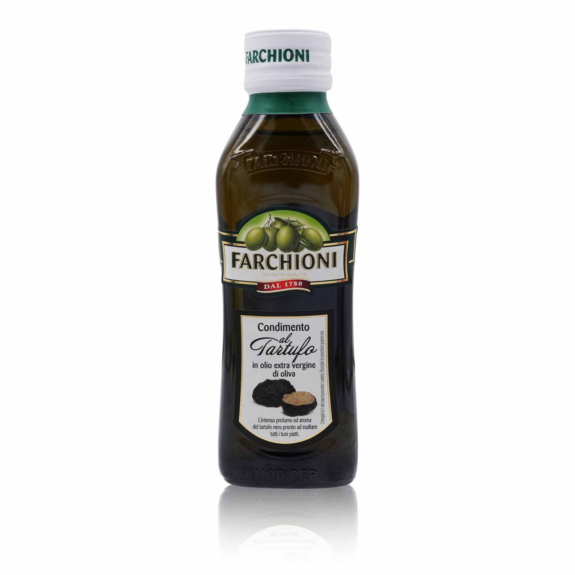 FARCHIONI Olio E.V. al tartufo – Olivenöl extra nativ mit Trüffelaroma - 0,250l - italienisch-einkaufen.de