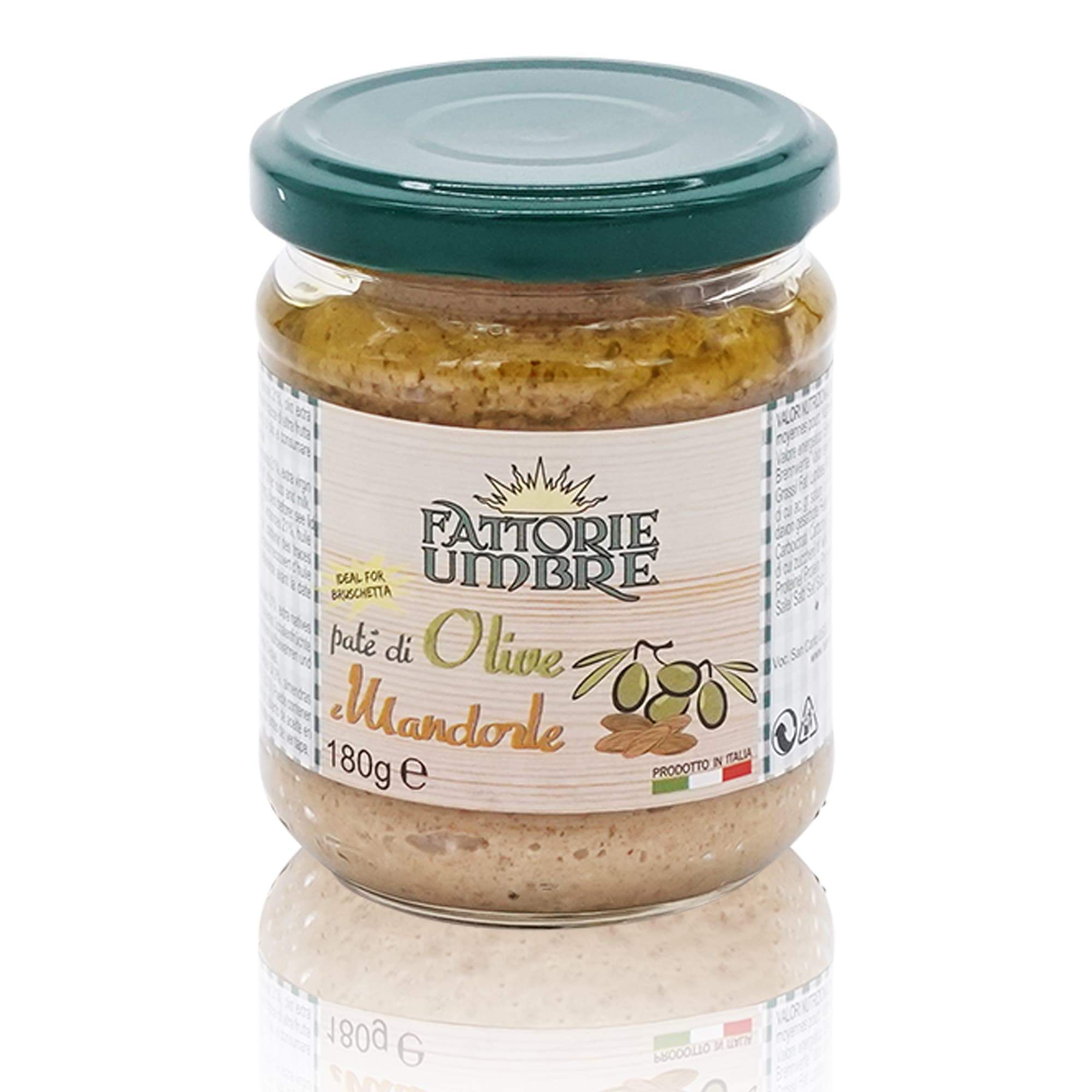 FATTORIE UMBRE Paté di olive e mandorle – Oliven - Mandelpaste - 0,180kg - italienisch - einkaufen.de