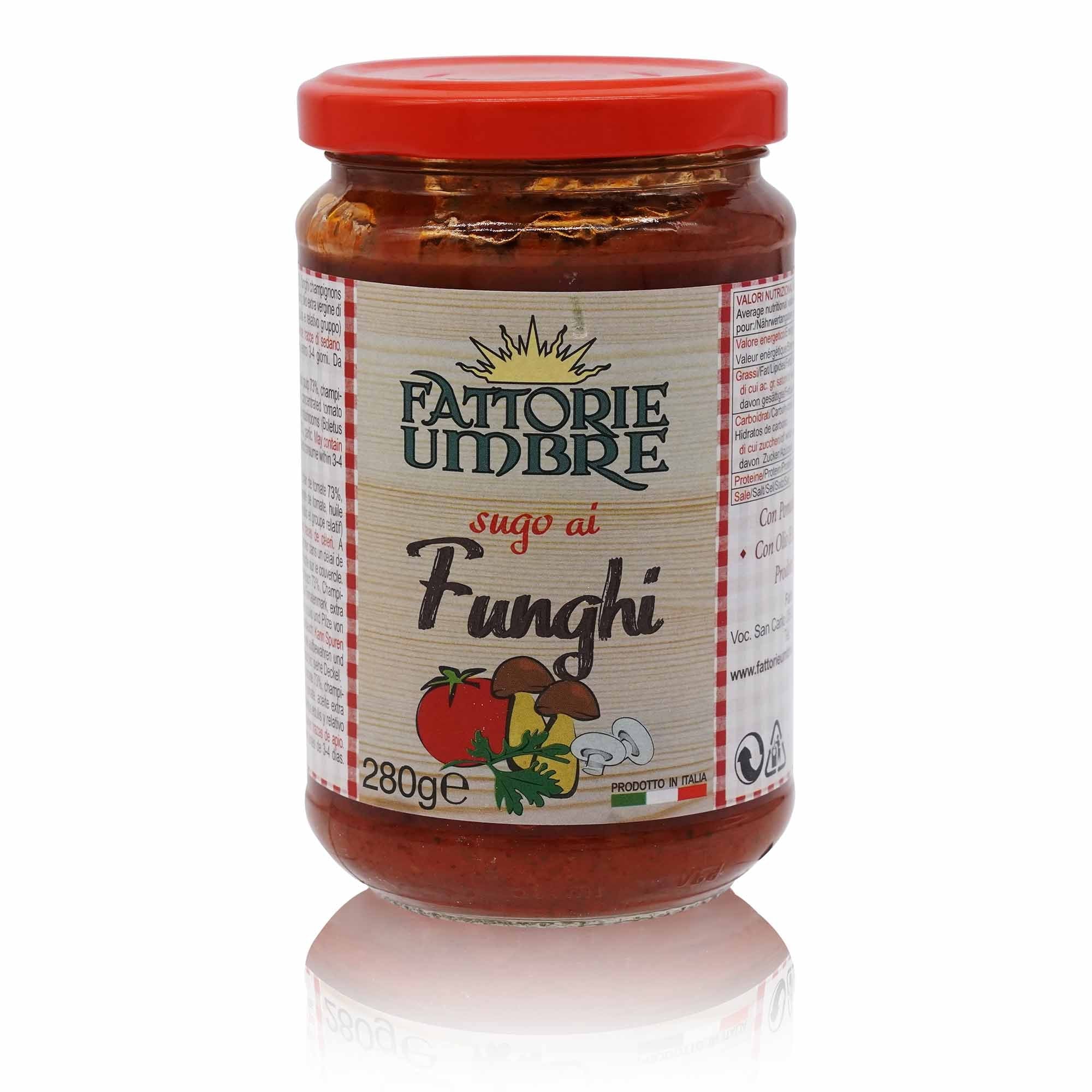 FATTORIE UMBRE Sugo ai Funghi – Pilzsosse mit Tomaten - 0,28kg - italienisch - einkaufen.de