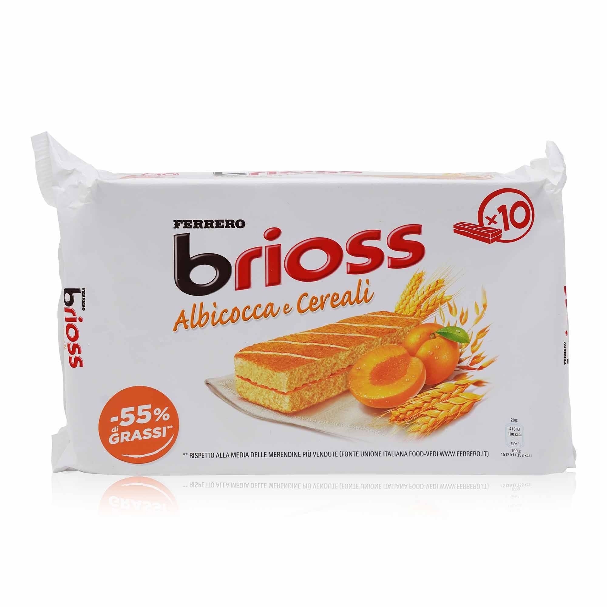 FERRERO KINDER Brioss Albicocca e Cereali KINDER – Aprikosenbrioche mit Getreide KINDER - 0,280kg - italienisch - einkaufen.de