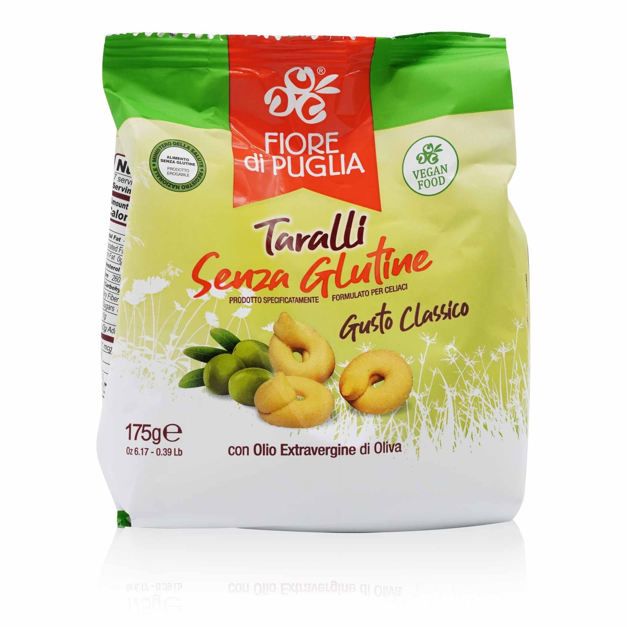 FIORE DI PUGLIA Taralli Classici s.glutine – Taralli klassisch glutenfrei - 0,175kg - italienisch - einkaufen.de