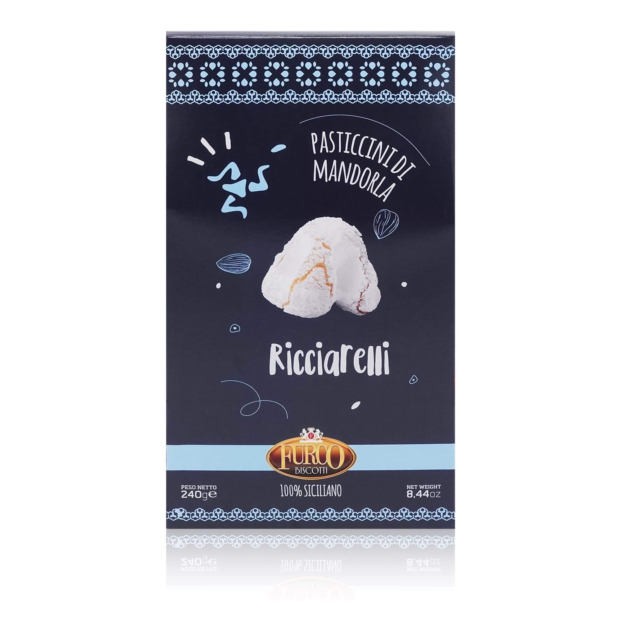 FURCA Pasticcini di mandorle Ricciarelli – Mandelgebäck Ricciarelli - 0,250kg - italienisch - einkaufen.de