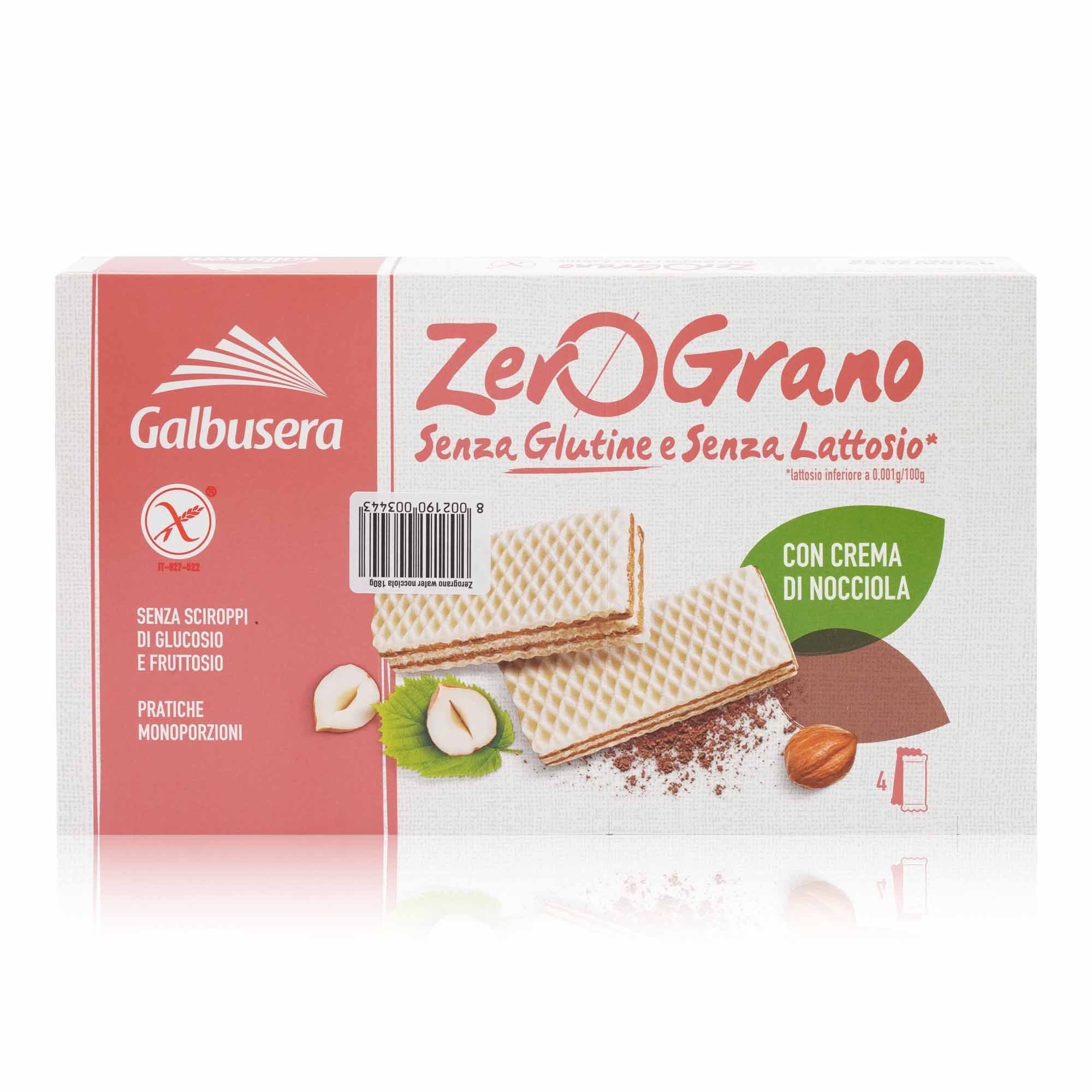 GALBUSERA Wafer senza glutine nocciole – Waffelgebäck glutenfrei Nuß - 0,180kg - italienisch - einkaufen.de