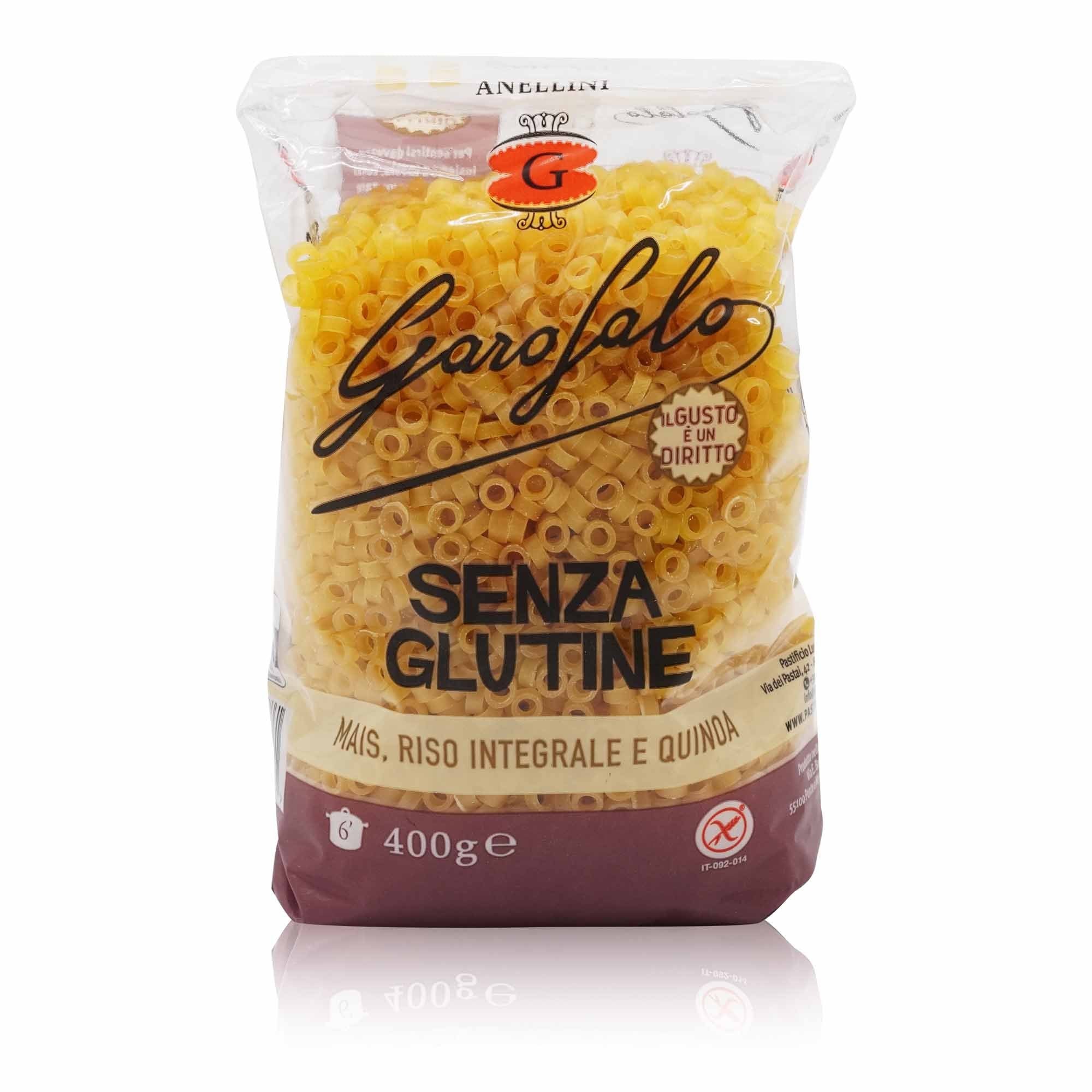 GAROFALO Anellini s.glutine – Anellini Pasta glutenfrei - 0,400kg - italienisch-einkaufen.de