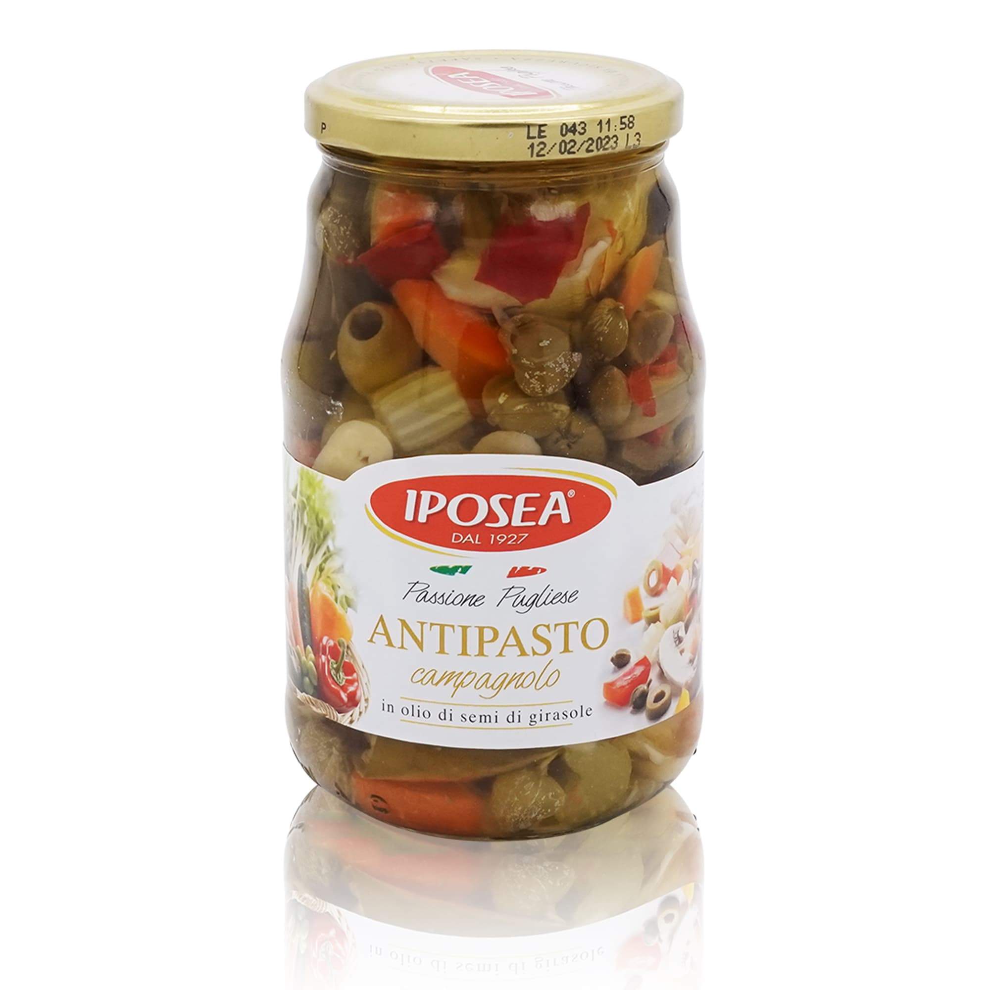 IPOSEA Antipasto Campagnolo – Gemüsevorspeise - 0,53kg - italienisch-einkaufen.de